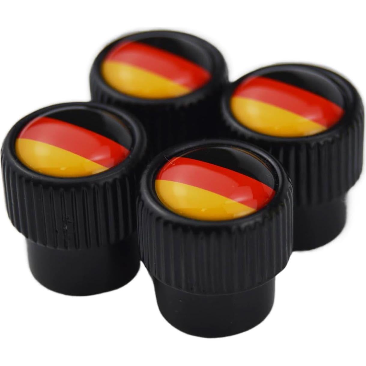 Juego de 4 Tapas de Válvula de Neumático Zorratin Bandera Alemana