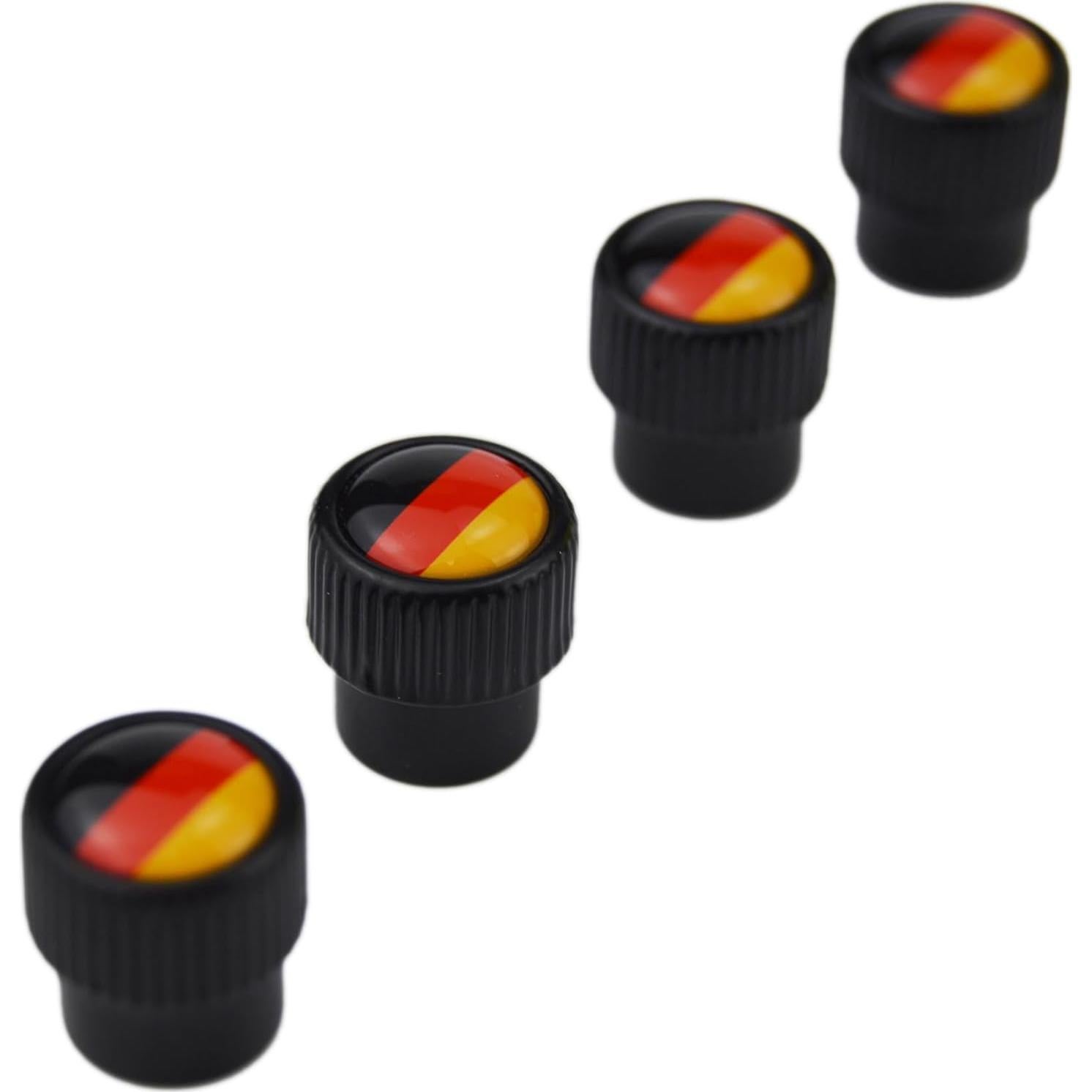 Juego de 4 Tapas de Válvula de Neumático Zorratin Bandera Alemana