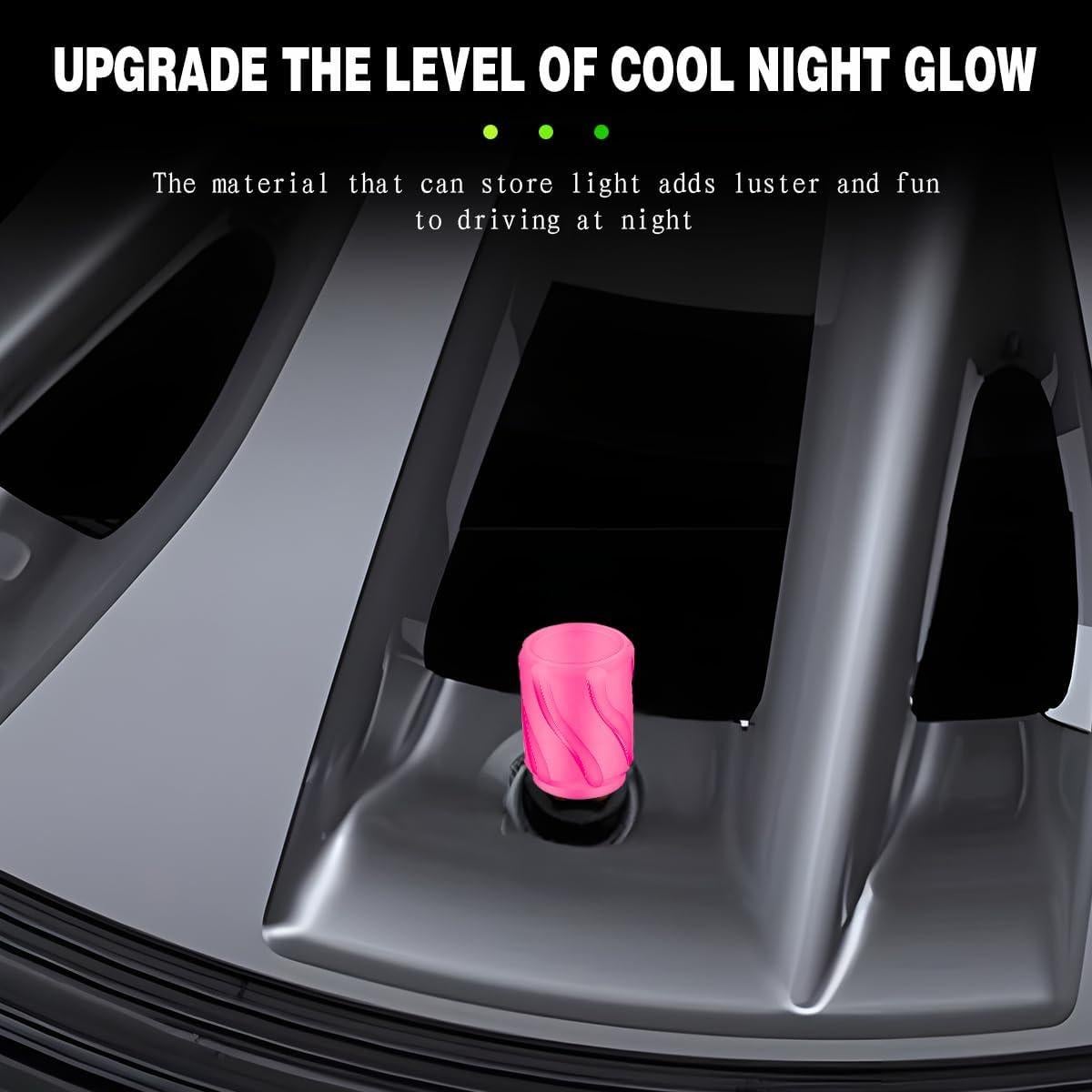 Tapas de Válvula de Neumático Mandark 12PCS Rosa Universal