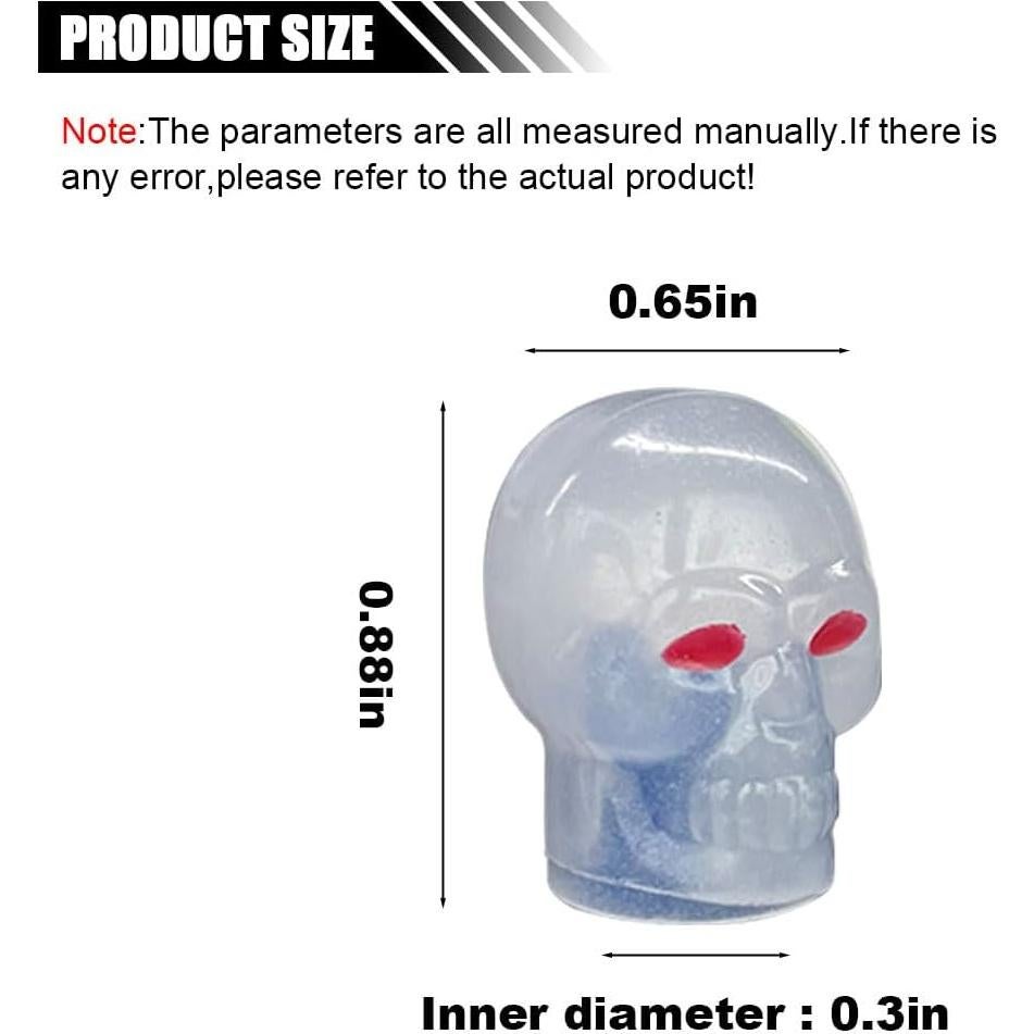 4 Tapas de Válvula de Neumático Luminosa BDZMC Azul