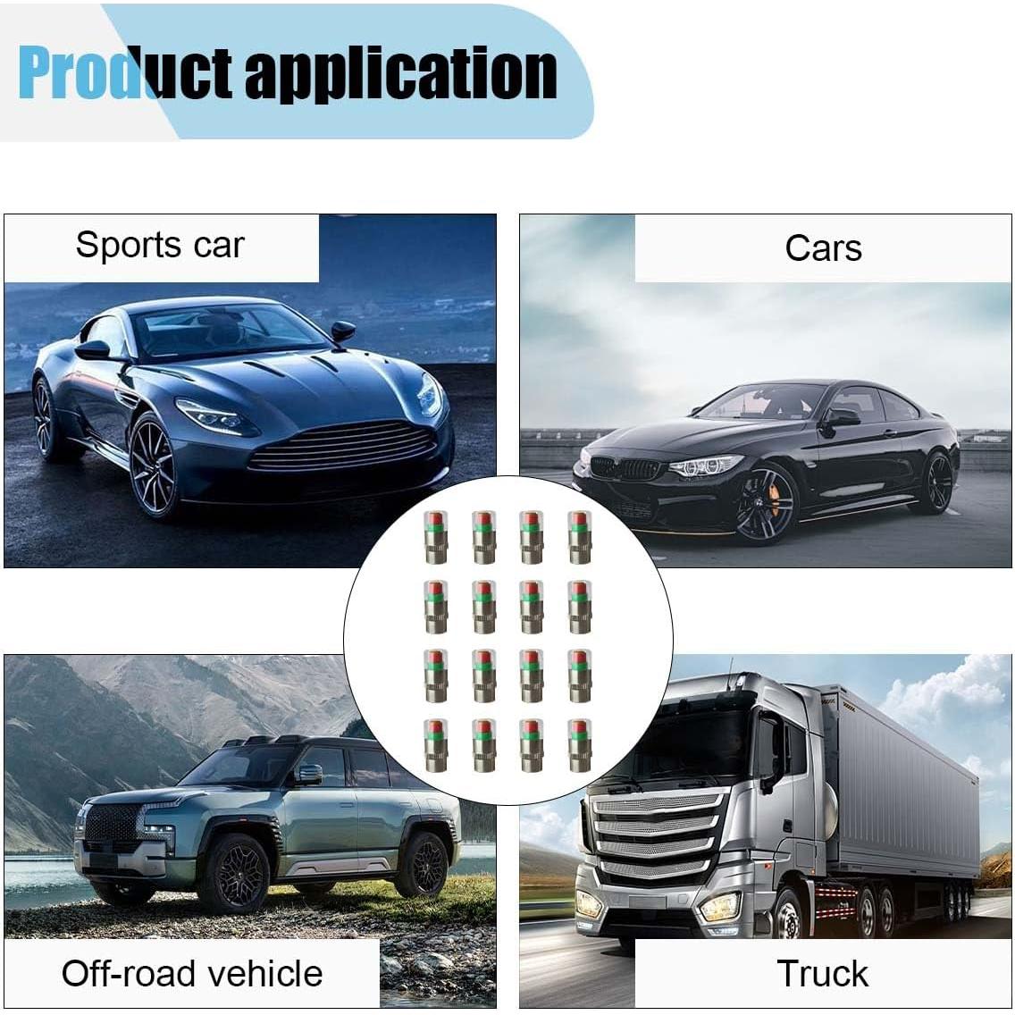 12 Tapones de Válvula de Monitor de Presión LHDOS 2.4Bar