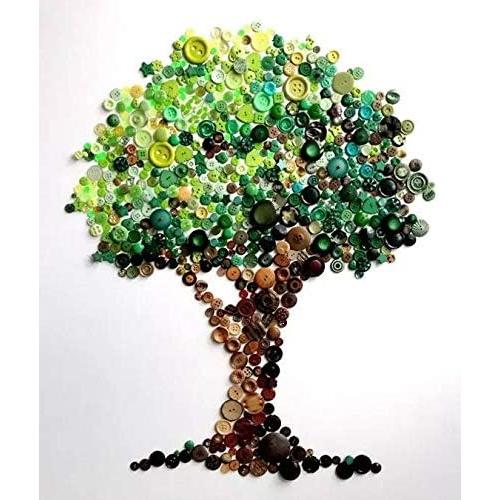 Botones de Madera Tosnail 1200 Piezas para Manualidades