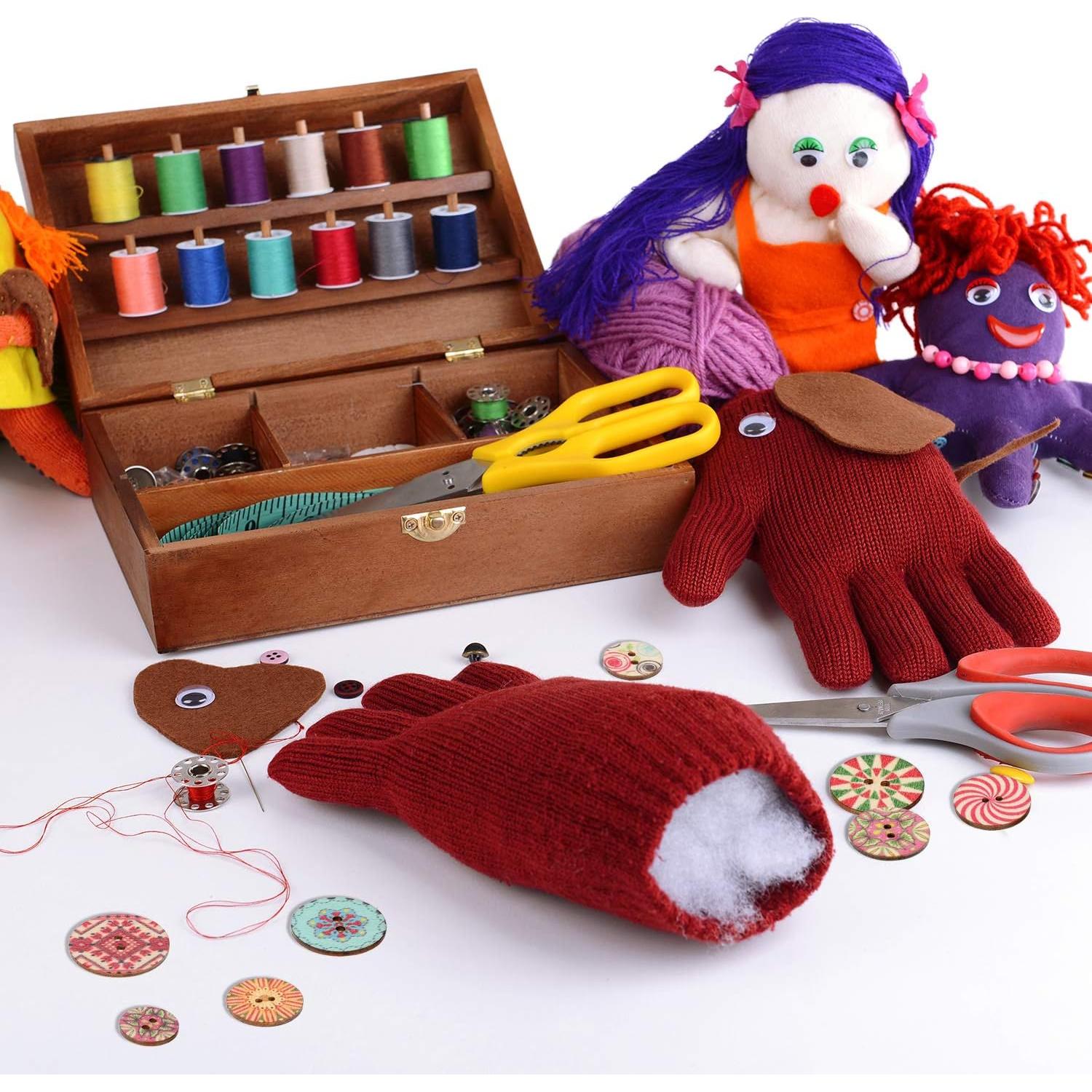 Botones de Madera Floral WILLBOND 500 Piezas 15-25 mm