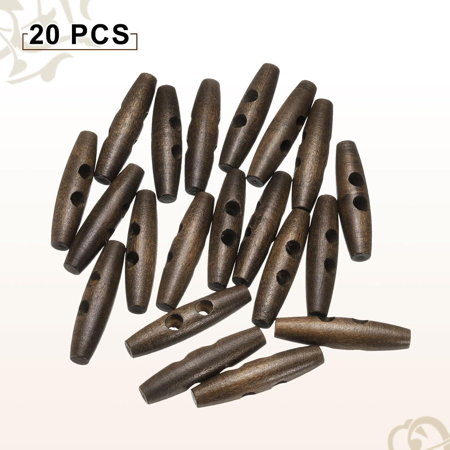 Botones de Madera HARFINGTON 60mm 20pcs para Coser DIY