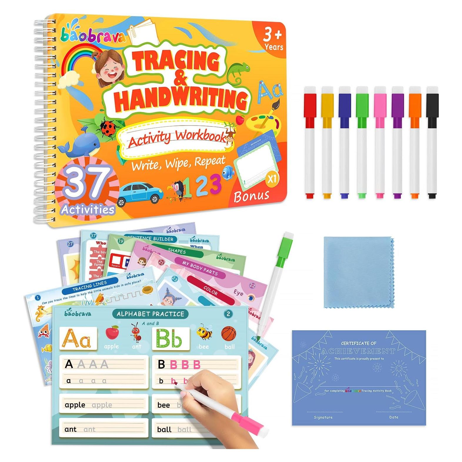 Cuadernos de Aprendizaje Preescolar Baoboli 3-8 Años