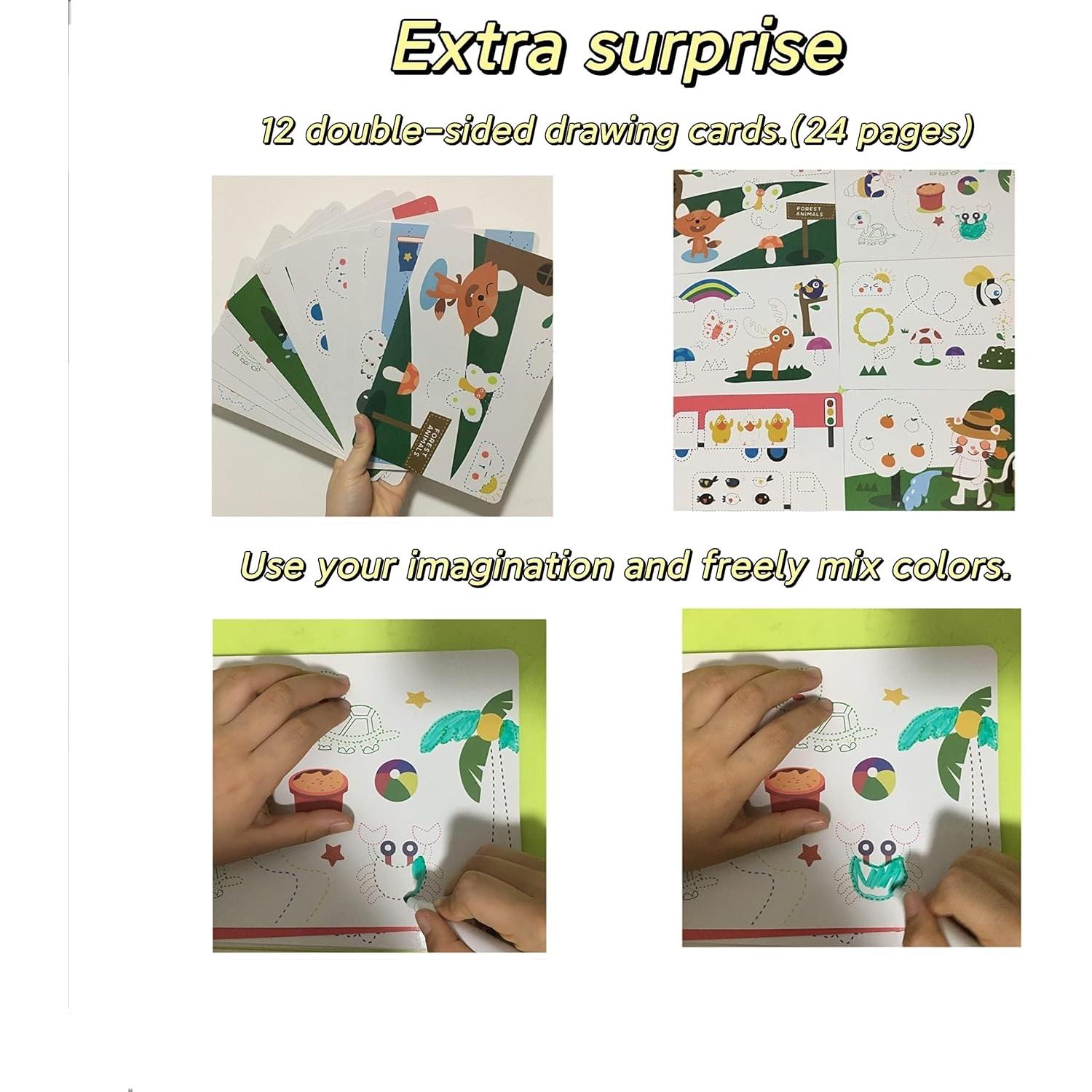 Actividades de Aprendizaje Preescolar Tiiano con 4 Marcadores Borrables