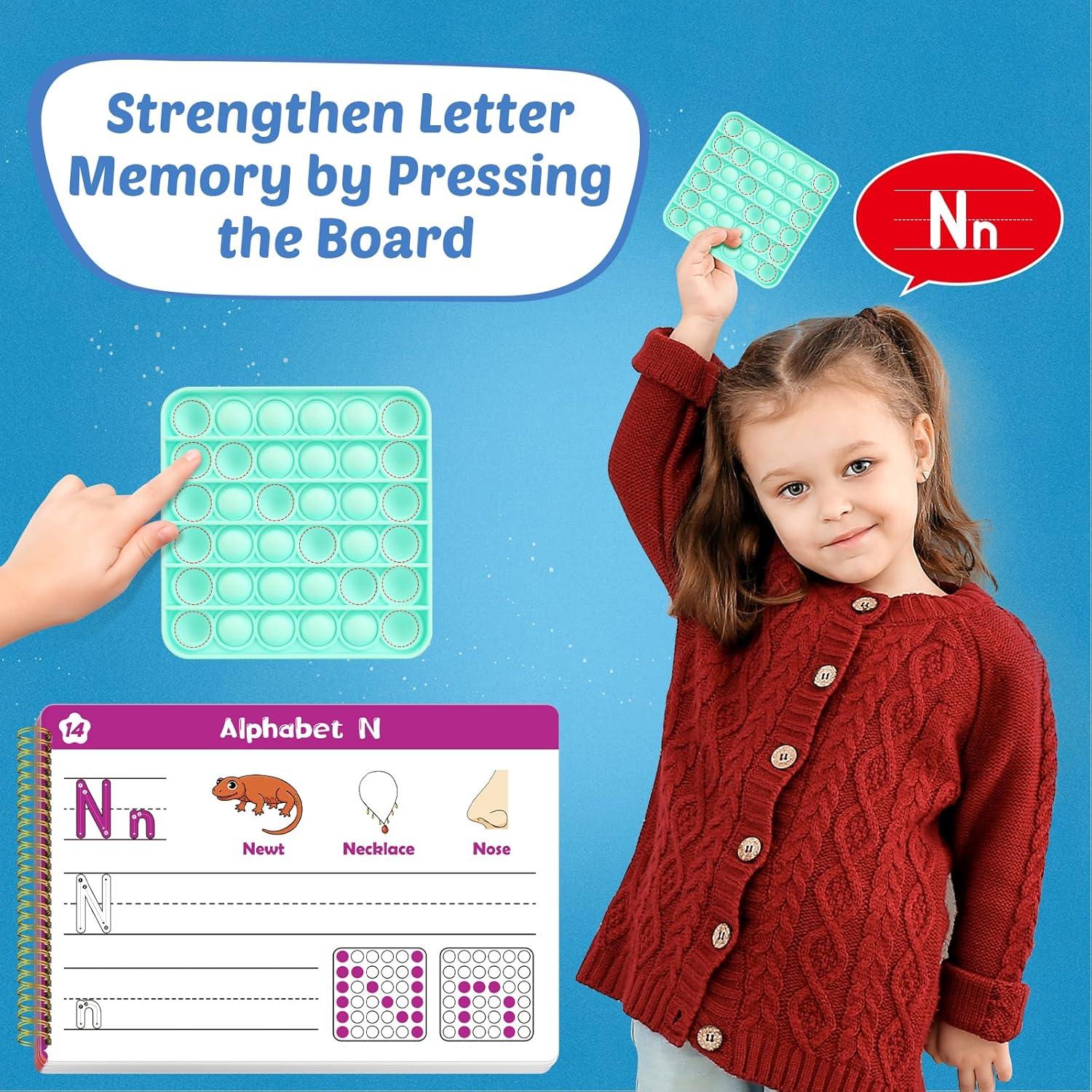 Cuaderno de Escritura Borrable Aizweb para Niños 3-5 Años