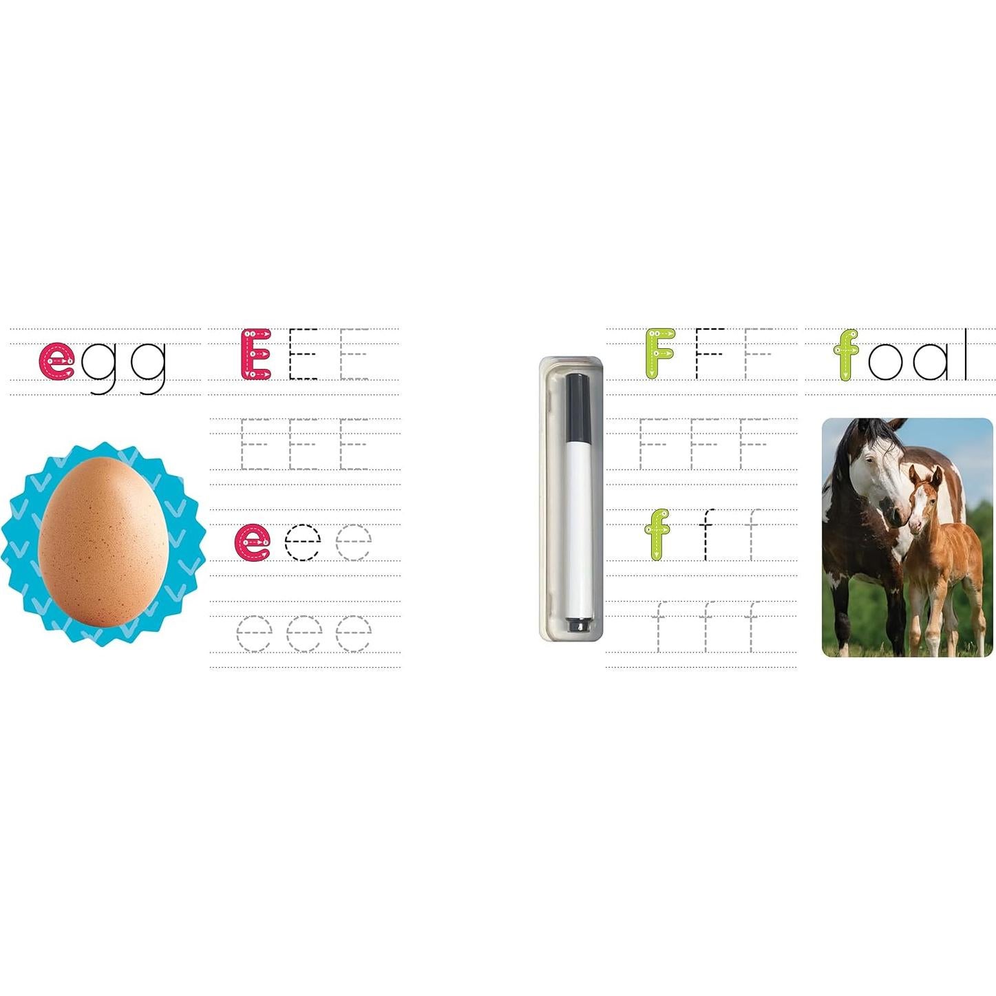 Little Hippo Books Farm ABCs Wipe Clean Preschool Workbooks and Activity Books for Kids Ages 3-5 | Tracing Books for Kids and Pre K Workbooks Ages 3-4 & 4-5 | Educational Children's Books & Kids Books