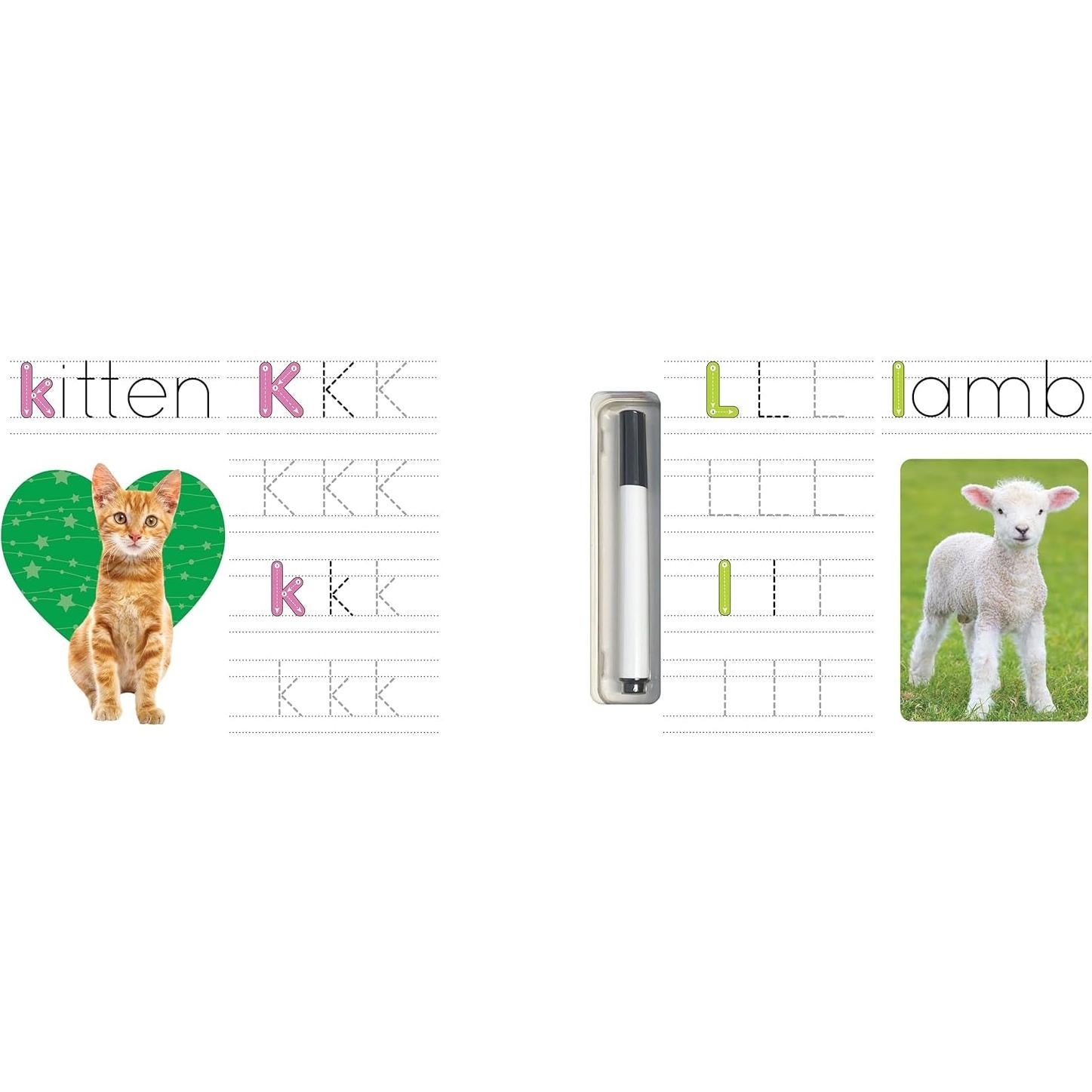 Little Hippo Books Farm ABCs Wipe Clean Preschool Workbooks and Activity Books for Kids Ages 3-5 | Tracing Books for Kids and Pre K Workbooks Ages 3-4 & 4-5 | Educational Children's Books & Kids Books