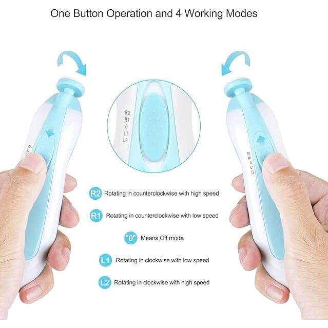 Afilador de Uñas Eléctrico AVOA para Bebés - Corte Seguro y Rápido