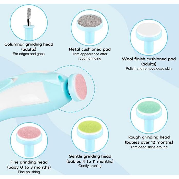 Afilador de Uñas Eléctrico AVOA para Bebés - Corte Seguro y Rápido