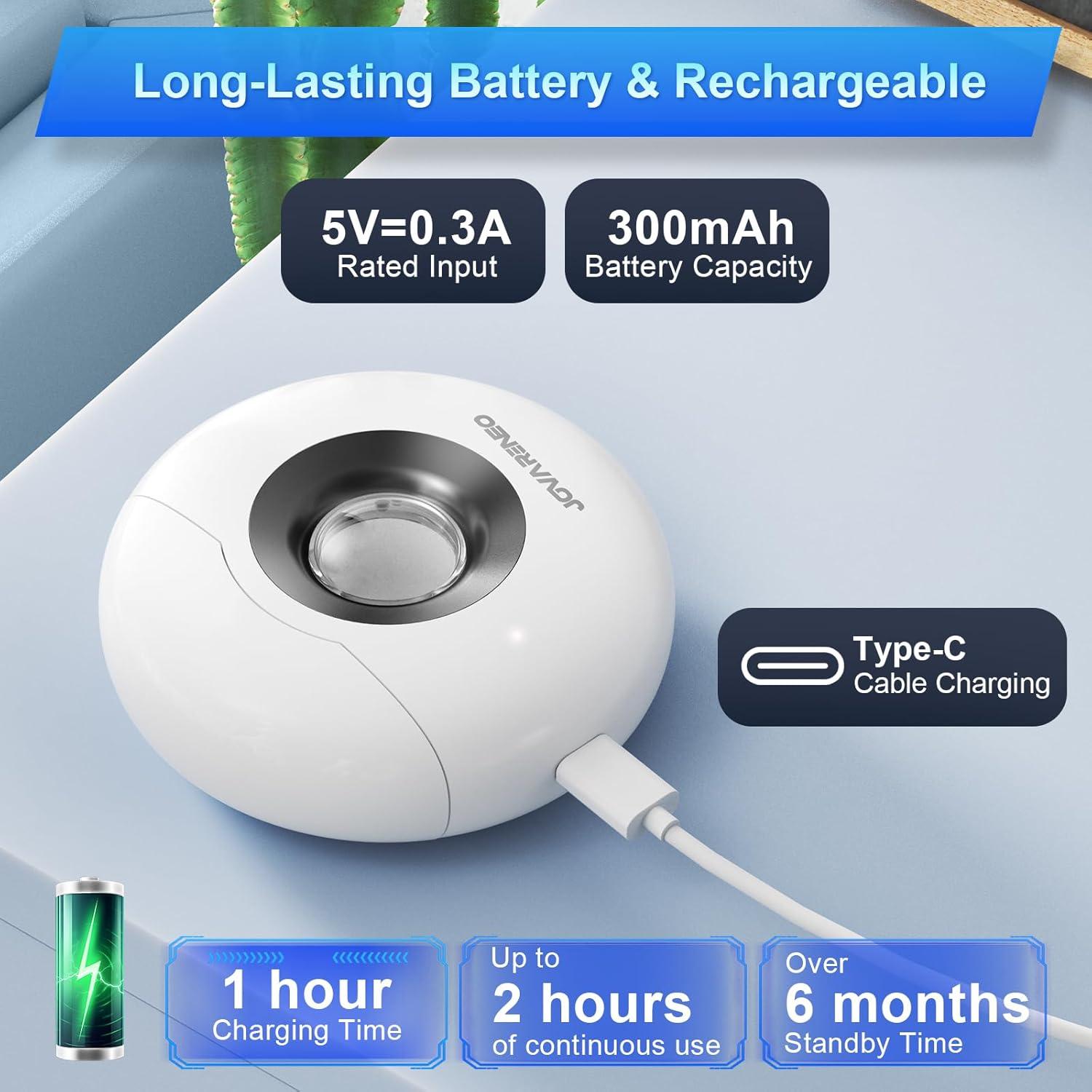 Cortador de Uñas Eléctrico Jovareneo con Luz LED y Doble Cuchilla