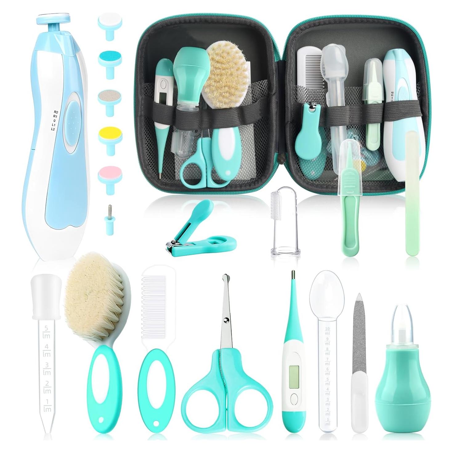 Kit de Cuidado para Bebés WXA 20 Piezas Cortador de Uñas Eléctrico