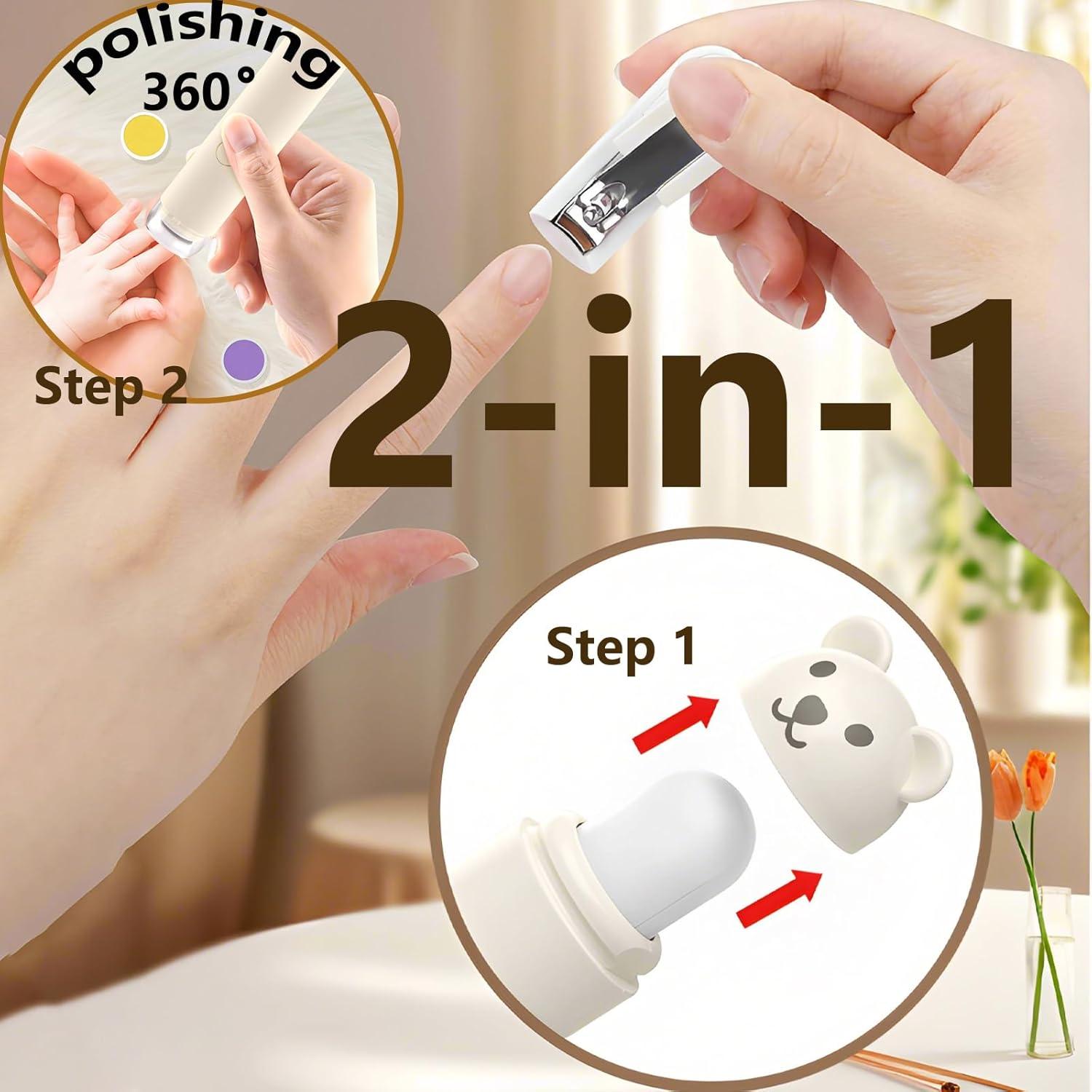 Cortador de Uñas Eléctrico Recargable PINjiaju con 6 Cabezas