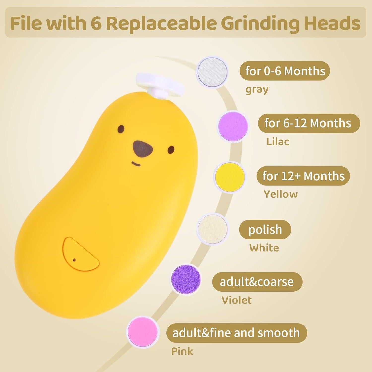 Cortador de Uñas Eléctrico TpChapNi 2 en 1 con Luz LED