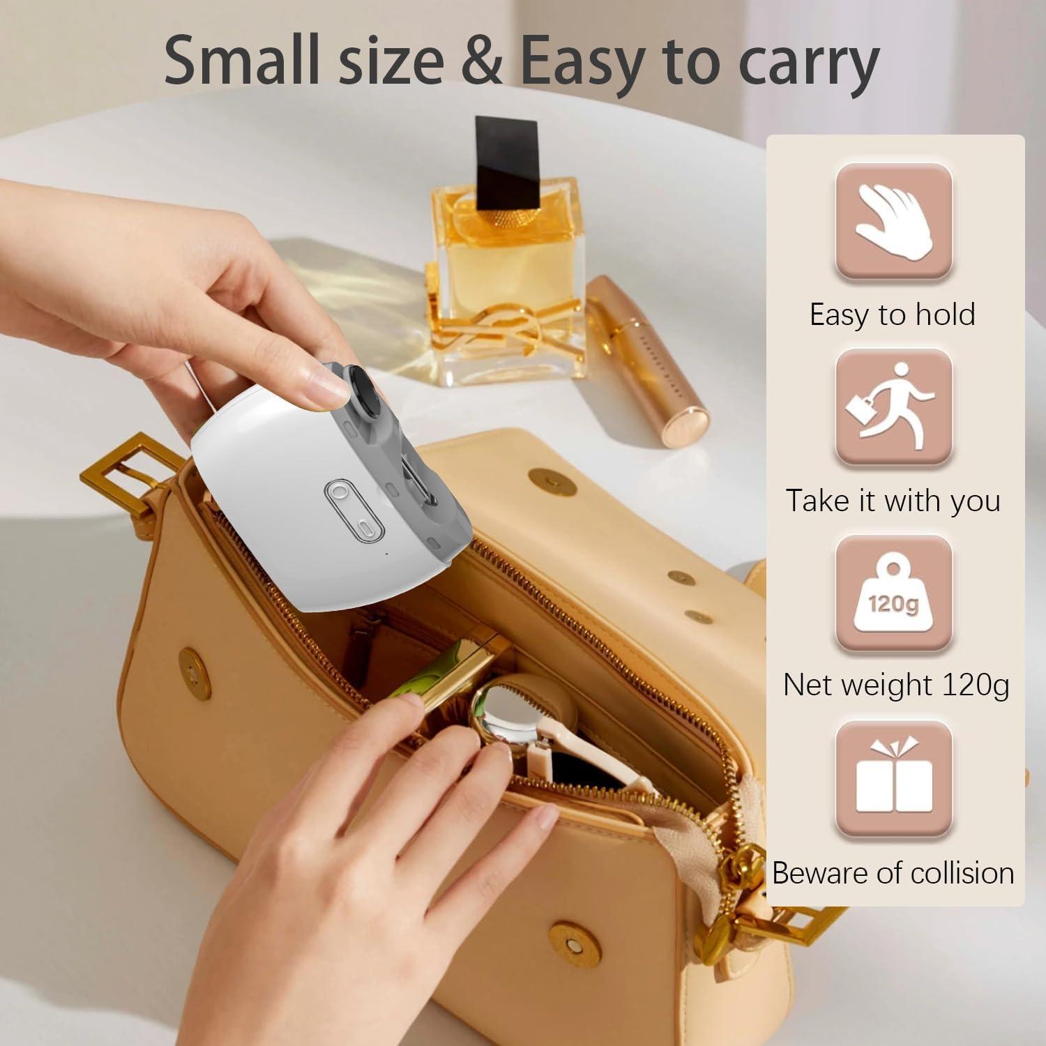 Cortador de Uñas Eléctrico CAIJINEW 2 en 1 Recargable con Luz LED