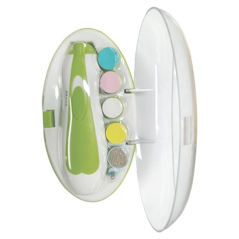 Cortador de Uñas Eléctrico para Bebés WEISITE Verde con Luz LED