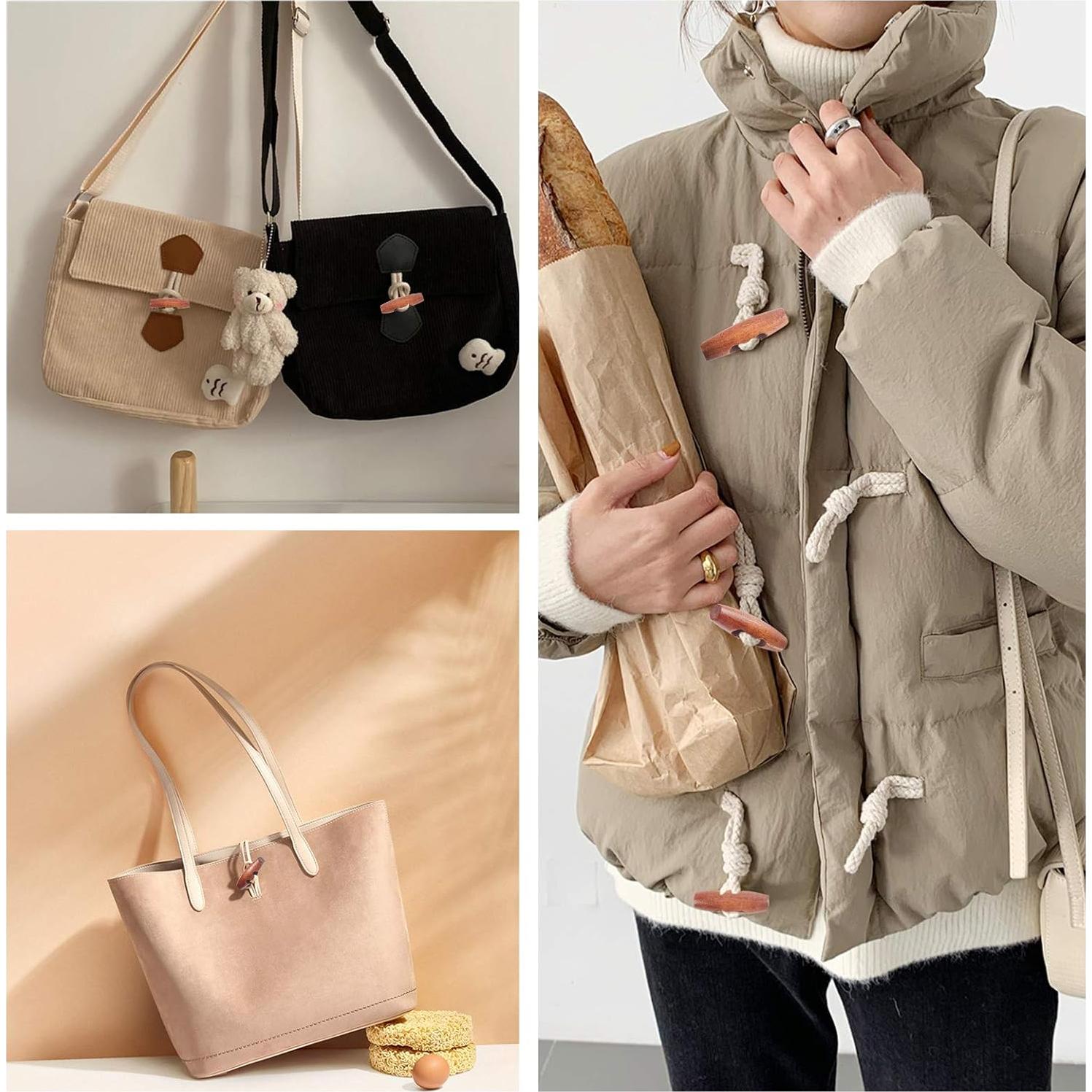 Botones de Madera Ovalados NBEADS - 100 Pcs 4 cm 2 Agujeros