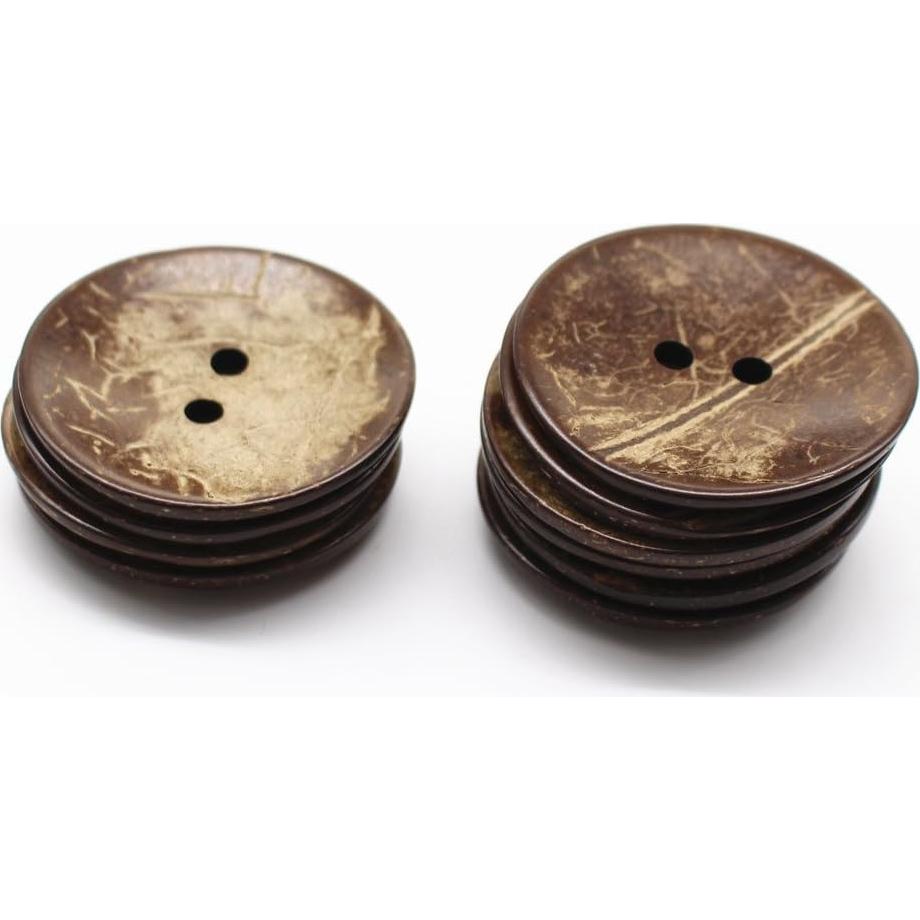 Botones de Coco Natural YaHoGa 20PCS 38MM para Costura DIY