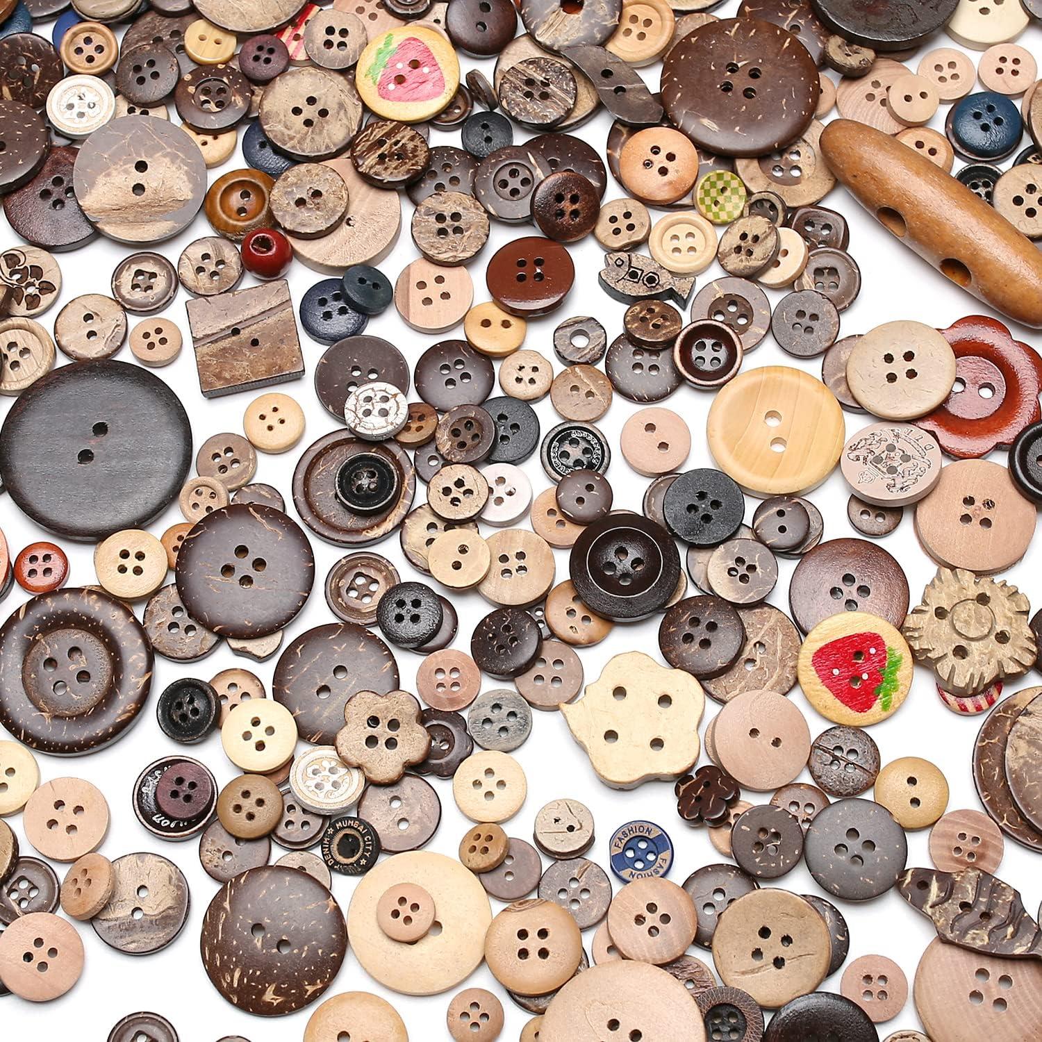 400 Botones de Resina Decorativos Jepeux para Manualidades DIY