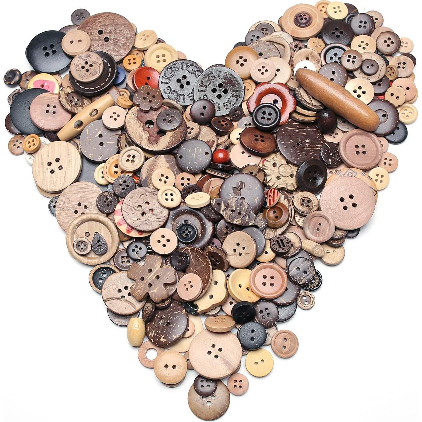 400 Botones de Resina Decorativos Jepeux para Manualidades DIY