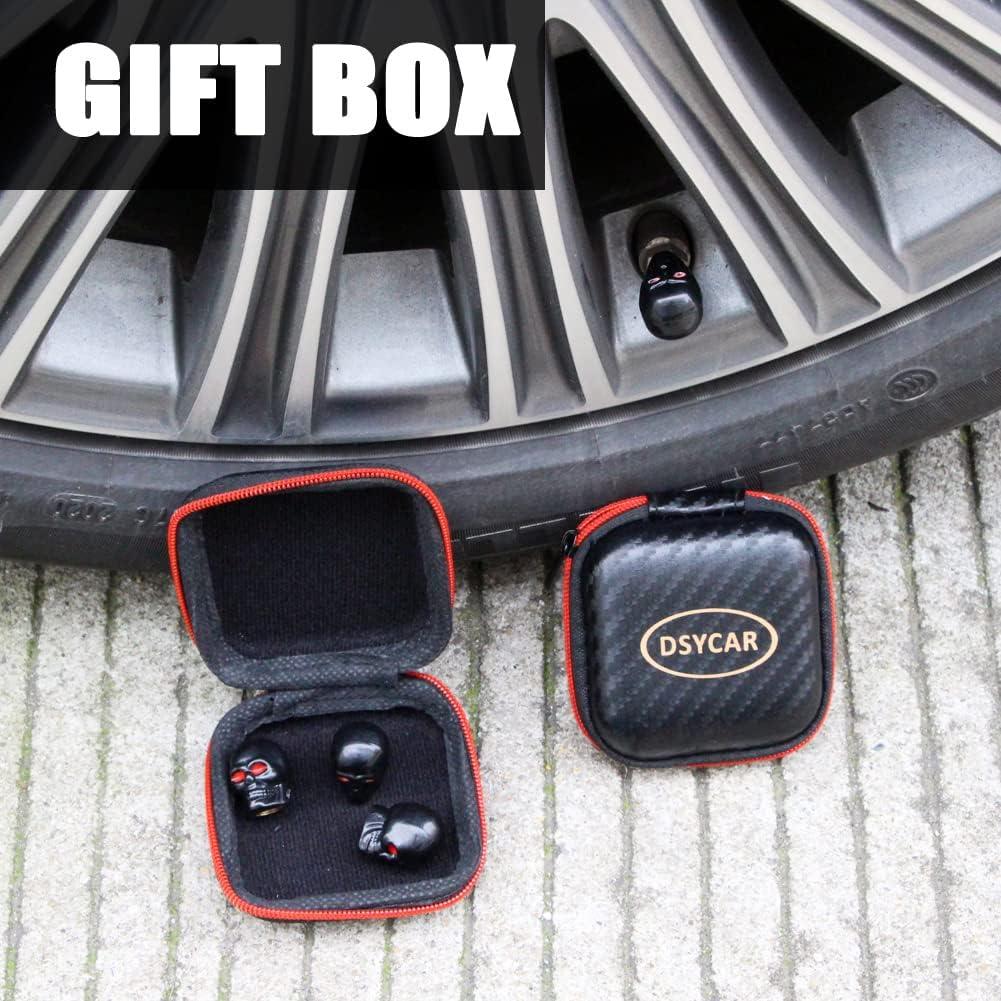 Tapa de Válvula Neumático Dsycar Calavera Cobre 4 Pcs