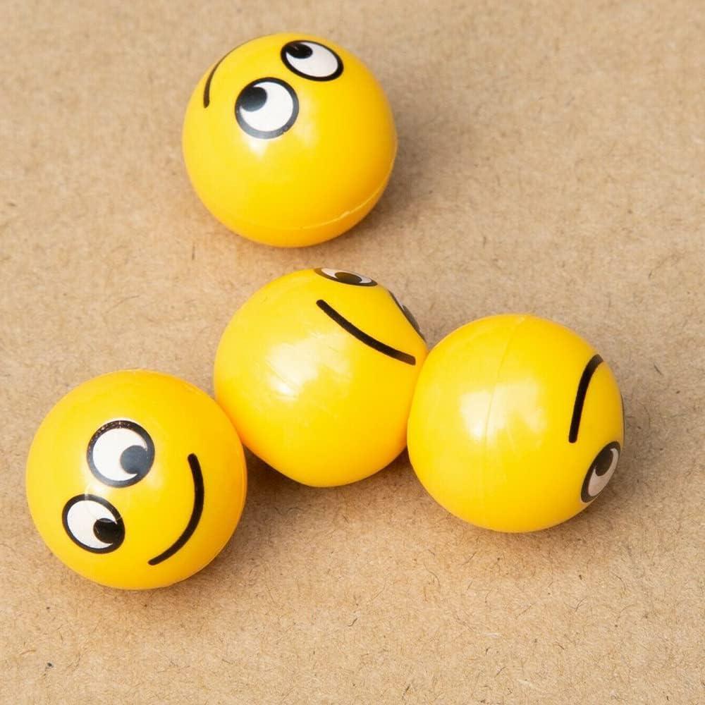 Tapa de Válvula de Aire SaiDian 4 Pcs Carita Sonriente Amarillo