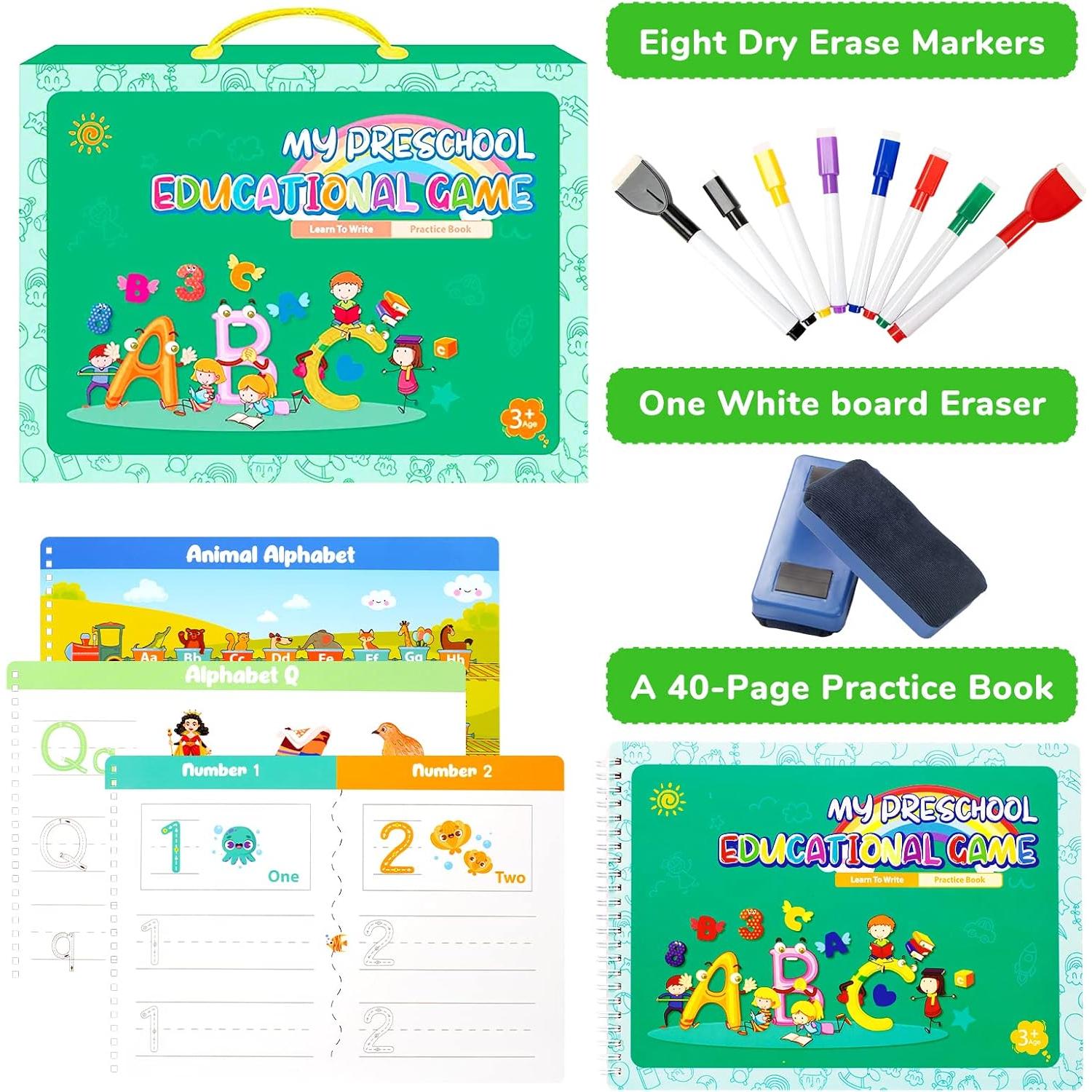 Libro de Trazado de Letras Lrathenk para Niños 3-6 Años