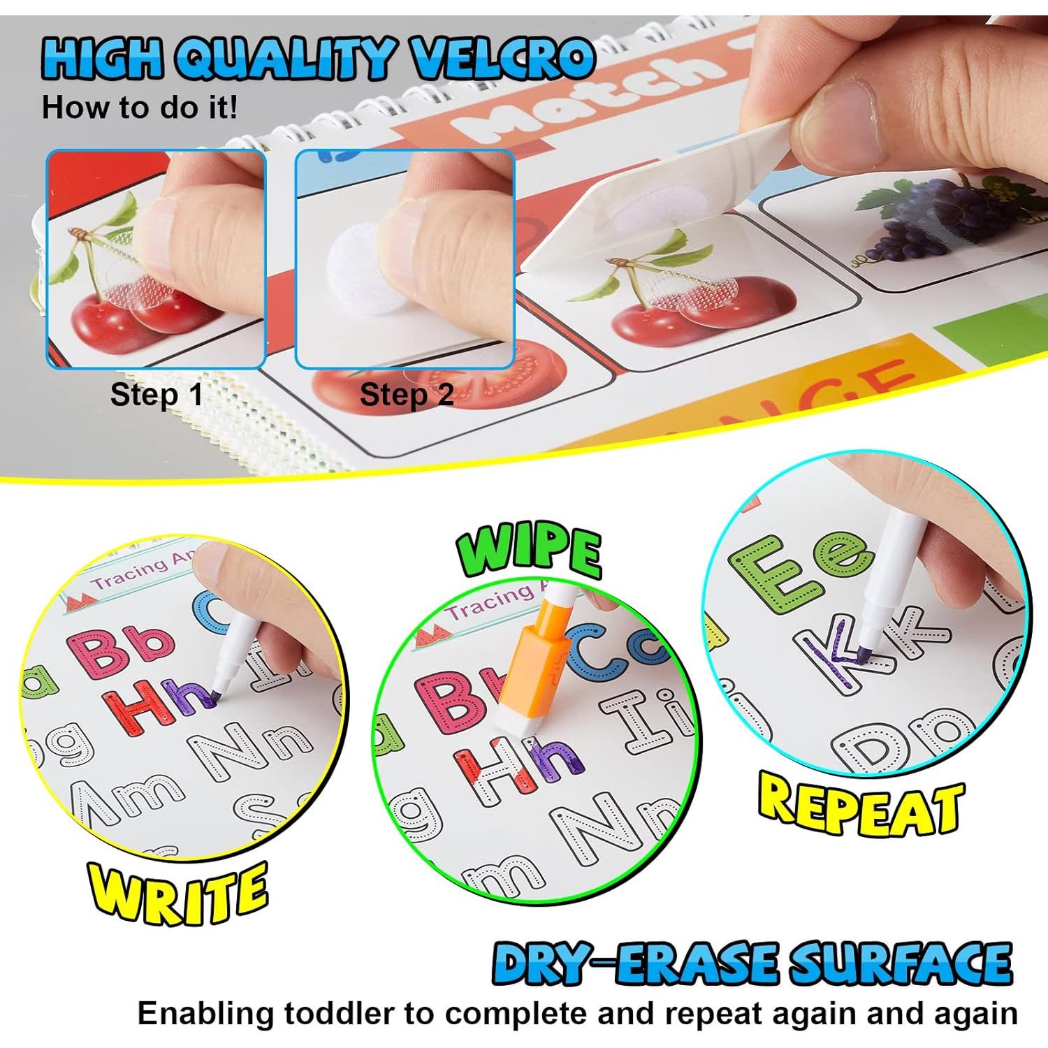 Libro de Actividades Preescolar Huijing - 15 Temas y 8 Marcadores