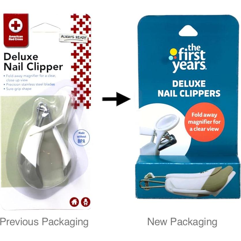 Cortauñas Deluxe para Bebés Tomy con Lupa 4x - 1 Paquete