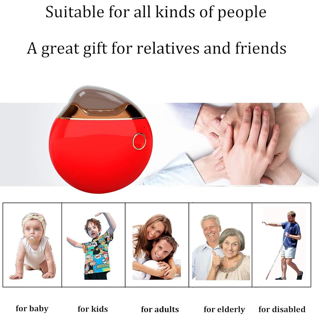 Cortador de Uñas Eléctrico Ginalaia Rojo 2 en 1 USB