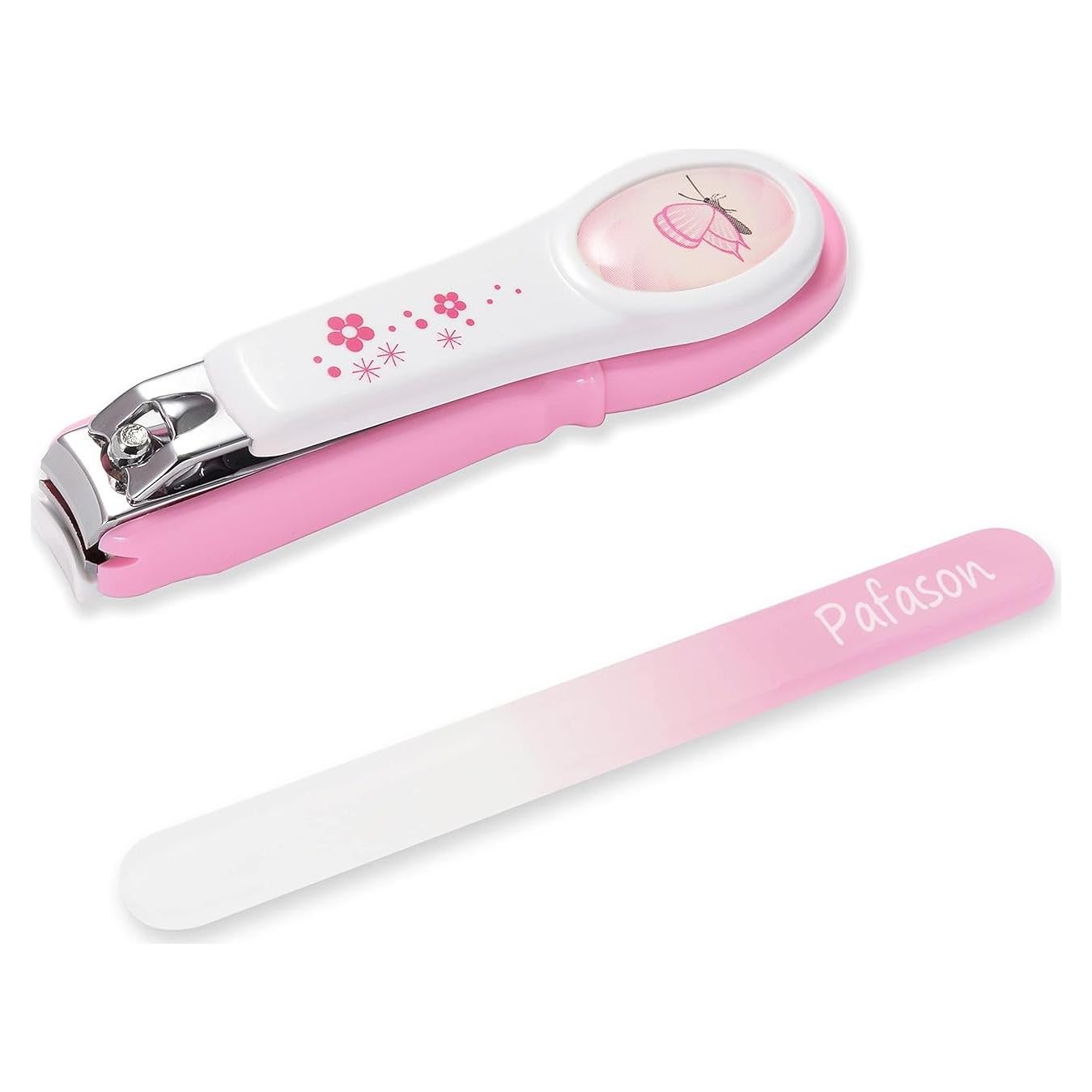 Cortauñas de Seguridad PAFASON para Bebés con Lima de Vidrio