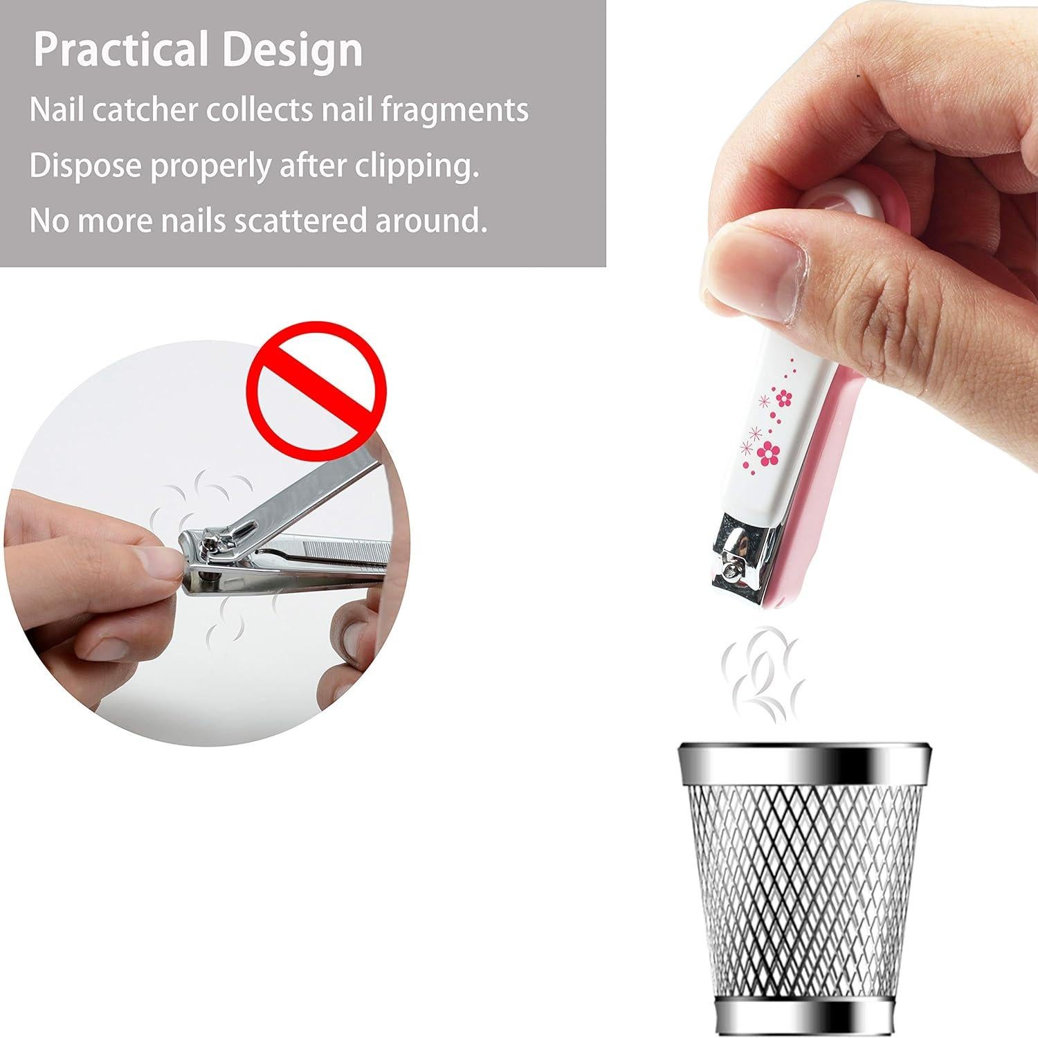 Cortauñas de Seguridad PAFASON para Bebés con Lima de Vidrio