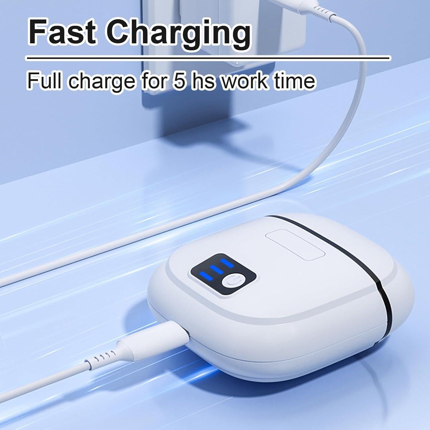 Cortador de Uñas Eléctrico Epinovo Recargable USB Blanco