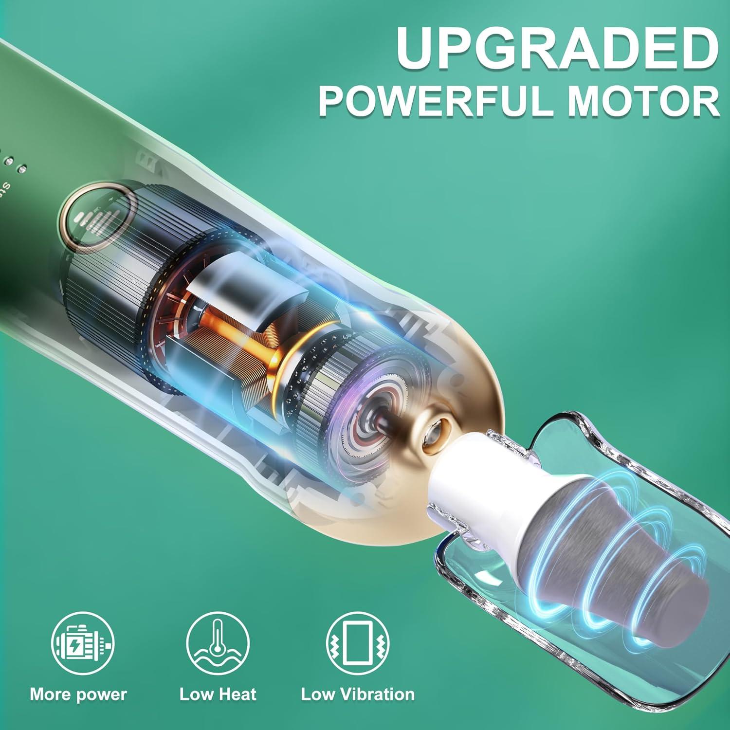 Kit de Manicura y Pedicura Eletorot 8 en 1 Eléctrico Verde