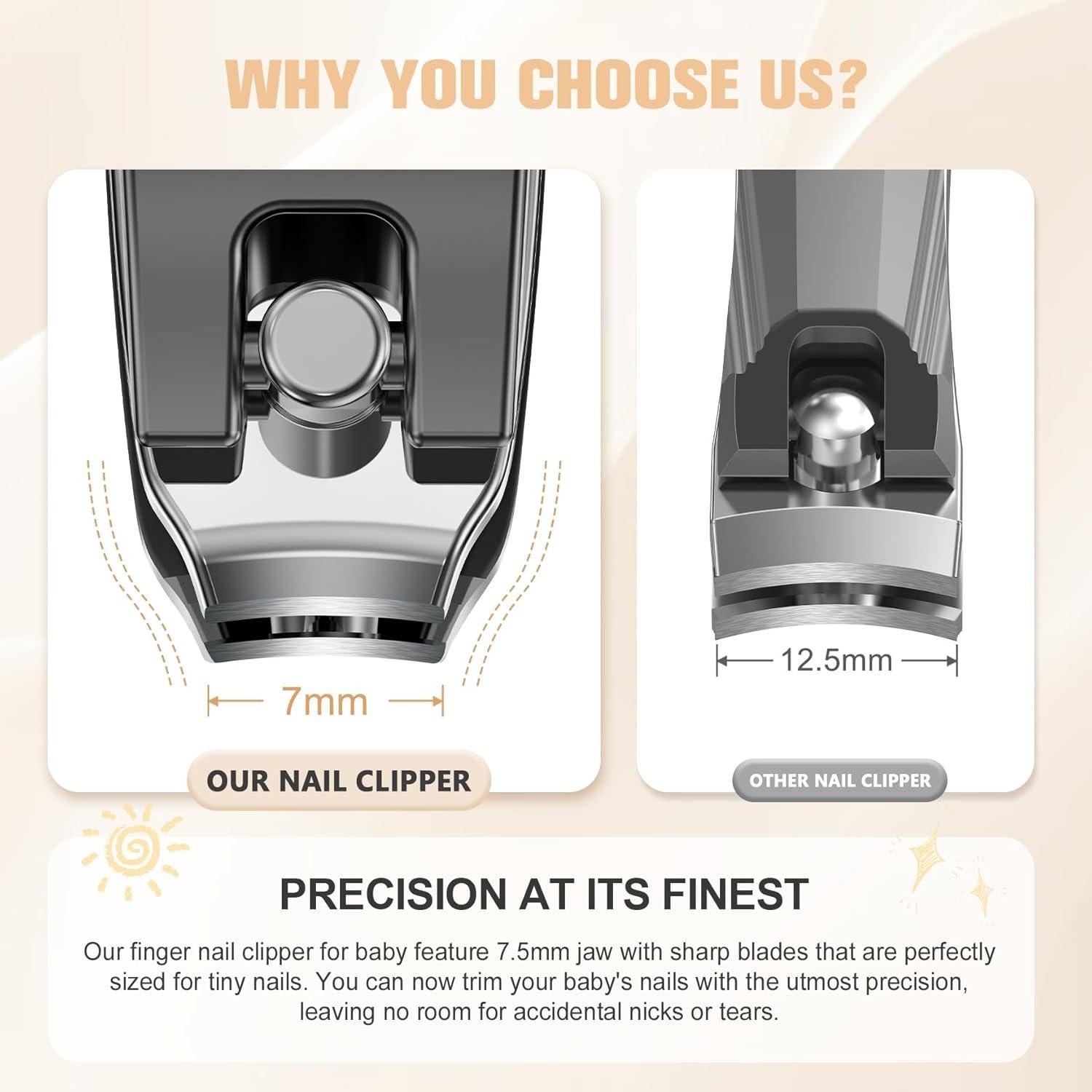 Cortauñas para Bebés FERYES - Herramienta Segura y Precisa