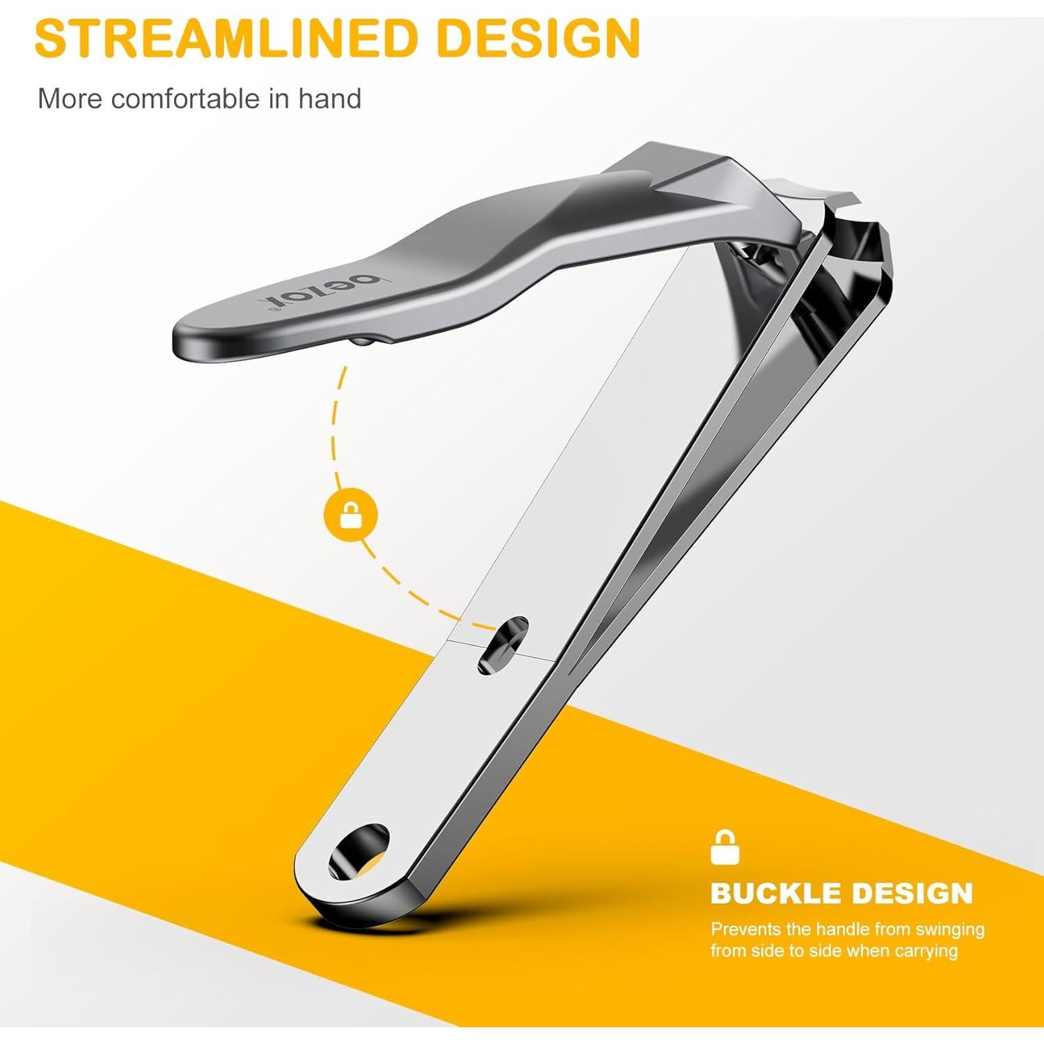 Cortauñas para Bebés BEZOX - Acero Inoxidable Plata