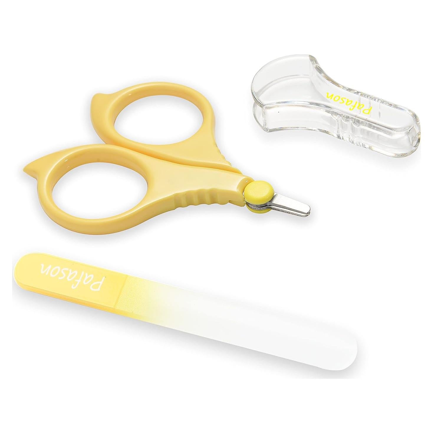 Conjunto de Tijeras de Uñas Pafason para Bebés con Lima de Vidrio