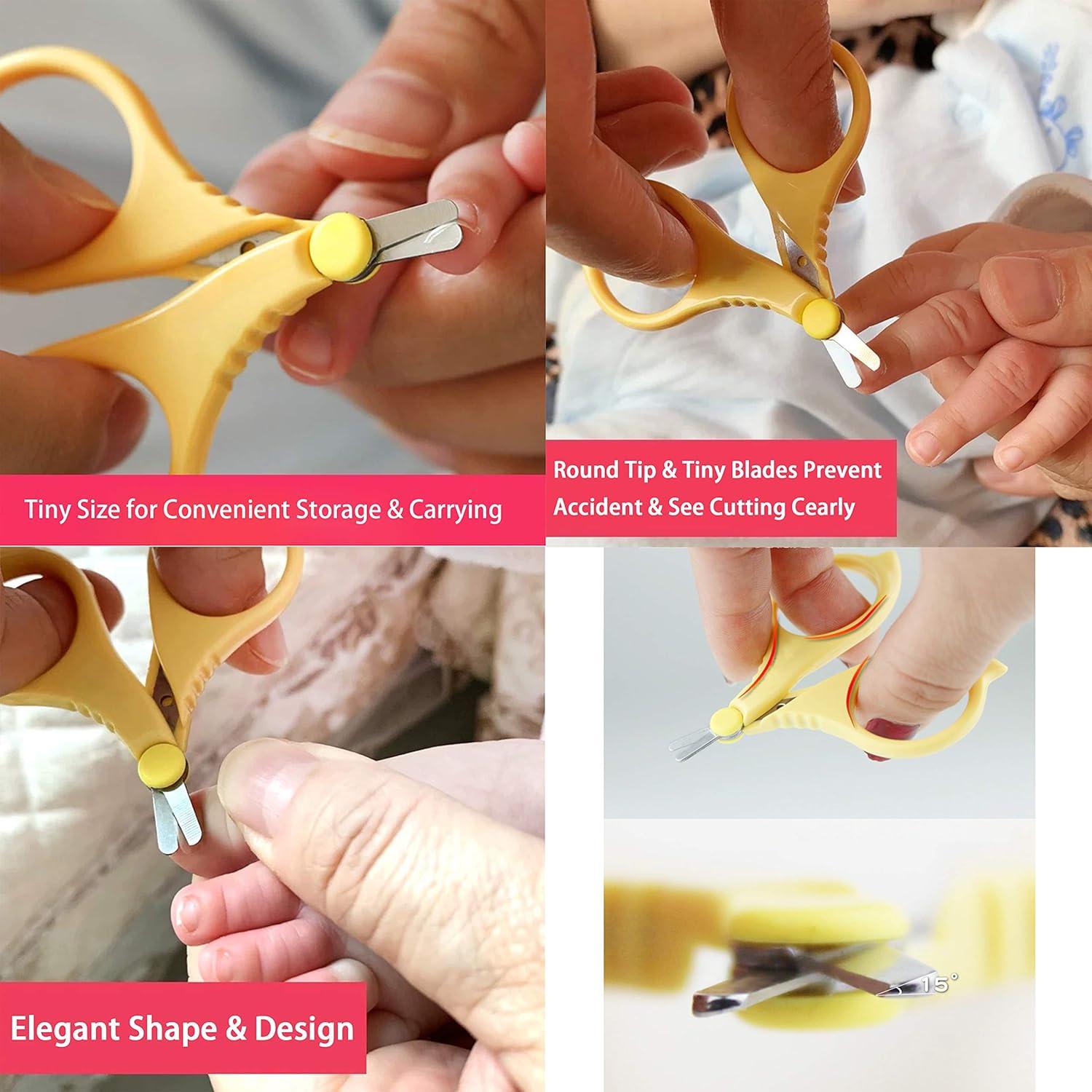 Conjunto de Tijeras de Uñas Pafason para Bebés con Lima de Vidrio