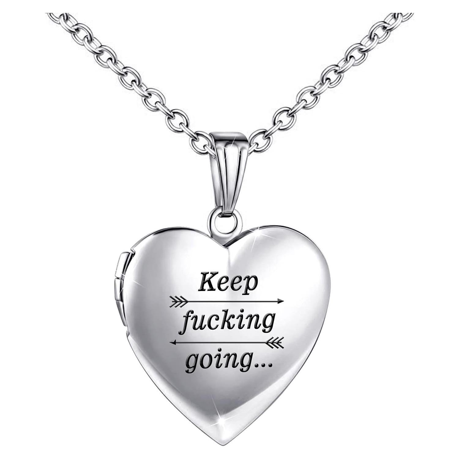 Colgante Corazón Youfeng de Acero Inoxidable 45cm - Regalo