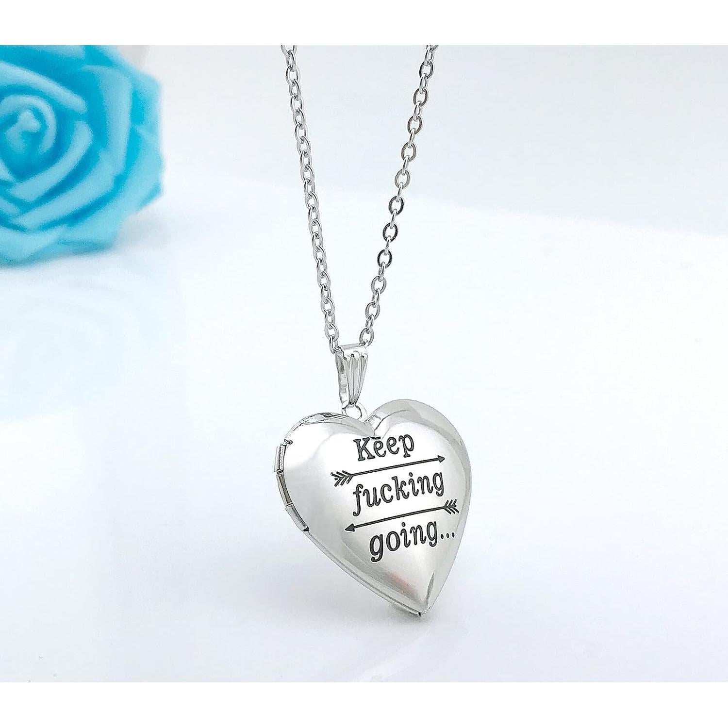 Colgante Corazón Youfeng de Acero Inoxidable 45cm - Regalo