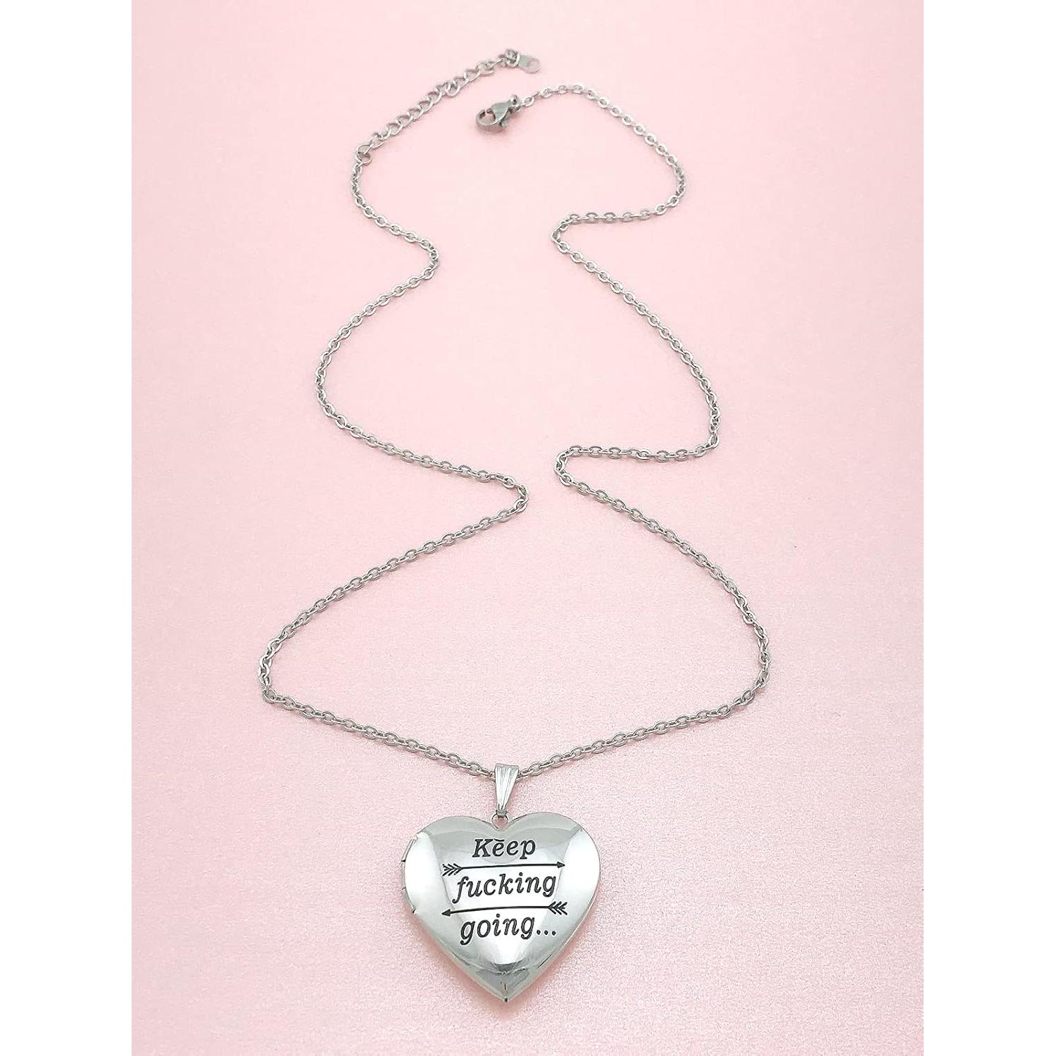 Colgante Corazón Youfeng de Acero Inoxidable 45cm - Regalo