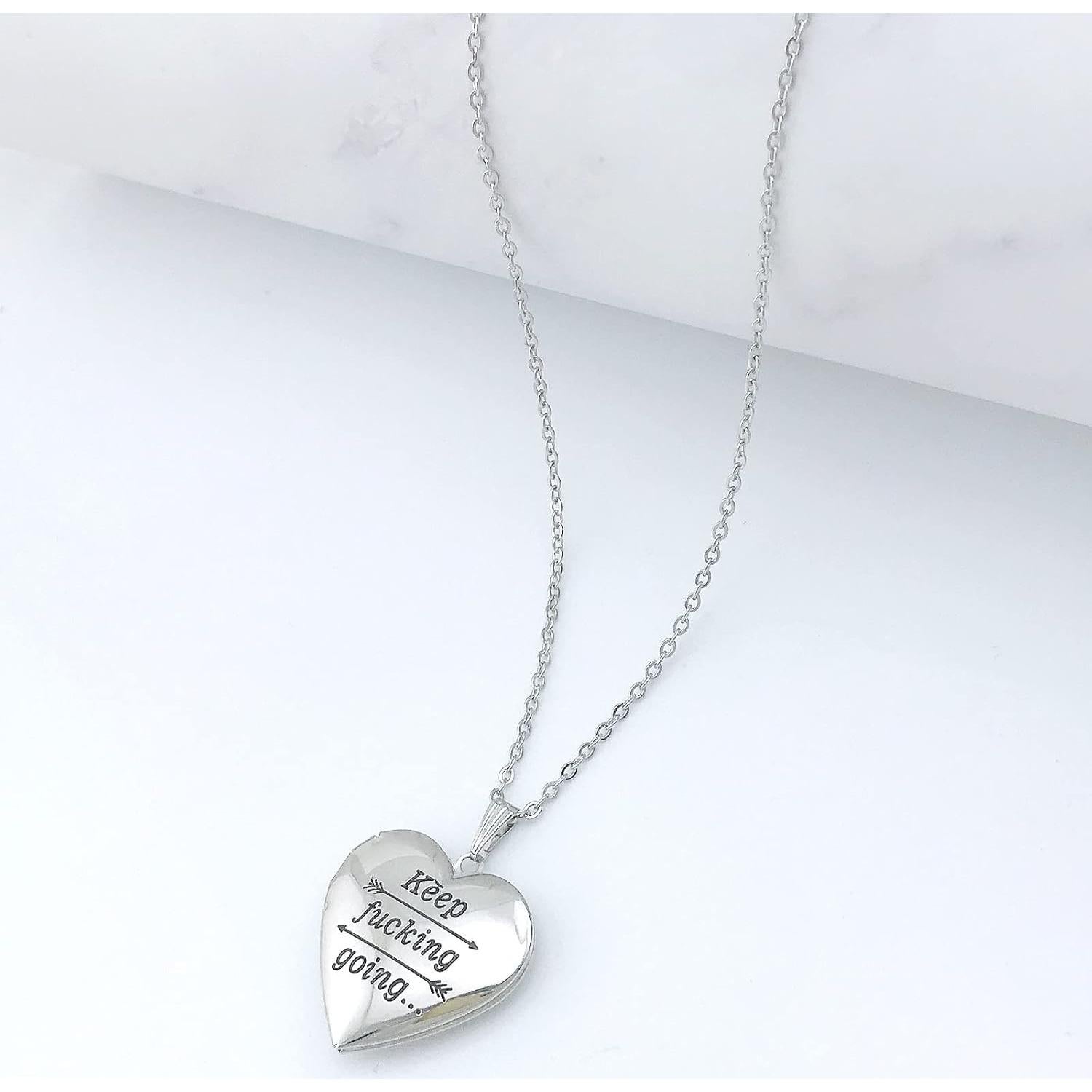 Colgante Corazón Youfeng de Acero Inoxidable 45cm - Regalo