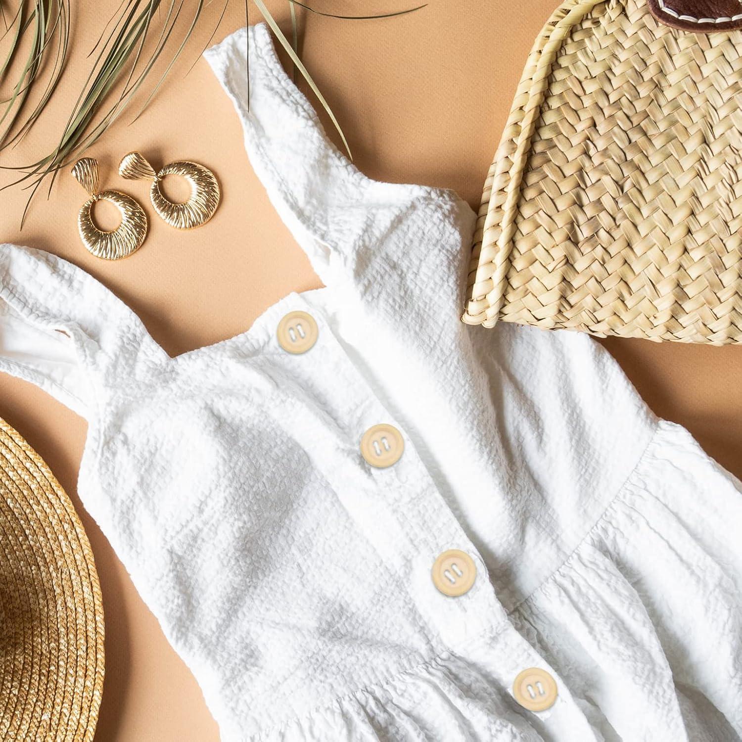 Botones de Madera Natural Mandala Crafts 25mm - 40 Piezas