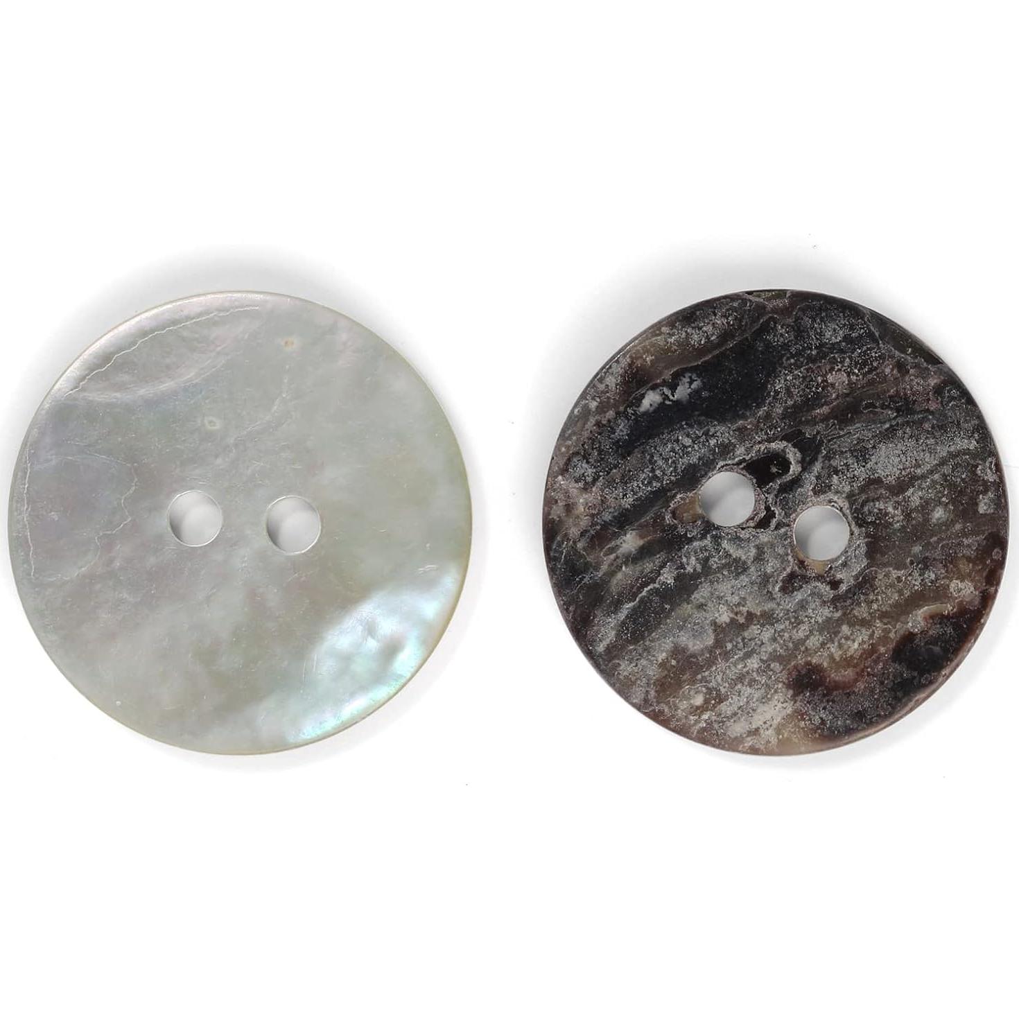 Botón de Concha MINSOK Shell 28L 18mm 50pcs Perla