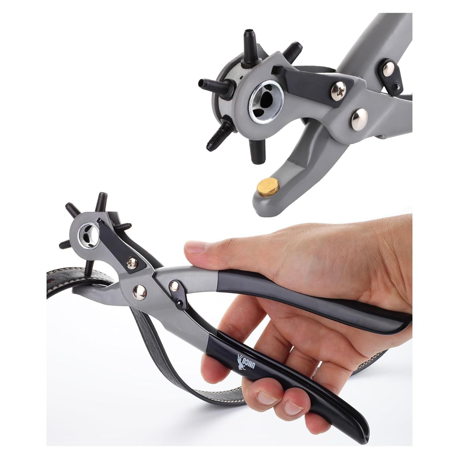 Herramienta de Perforación de Agujeros de Cuero UNCO LHP01