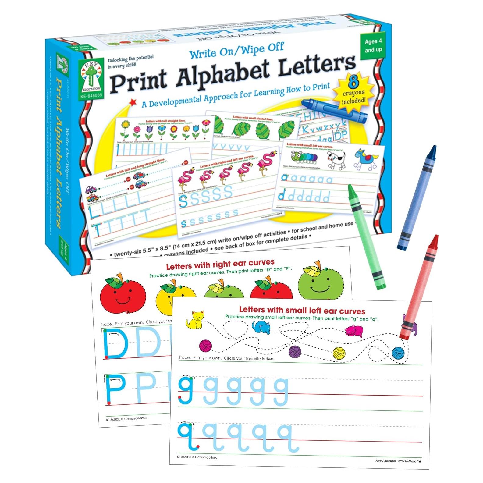 Letras del Alfabeto para Imprimir Key Education 26 pcs 14x21 cm