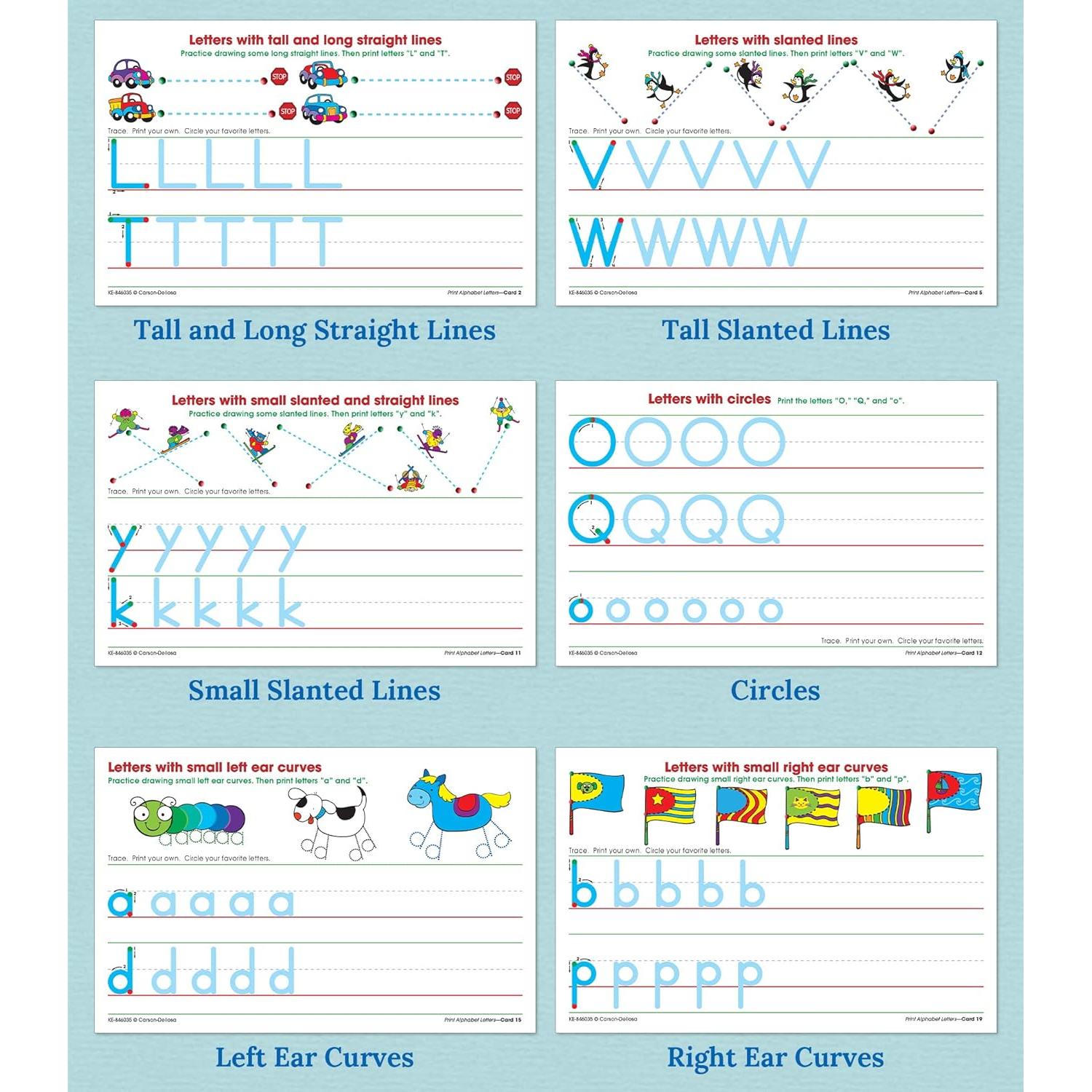 Letras del Alfabeto para Imprimir Key Education 26 pcs 14x21 cm