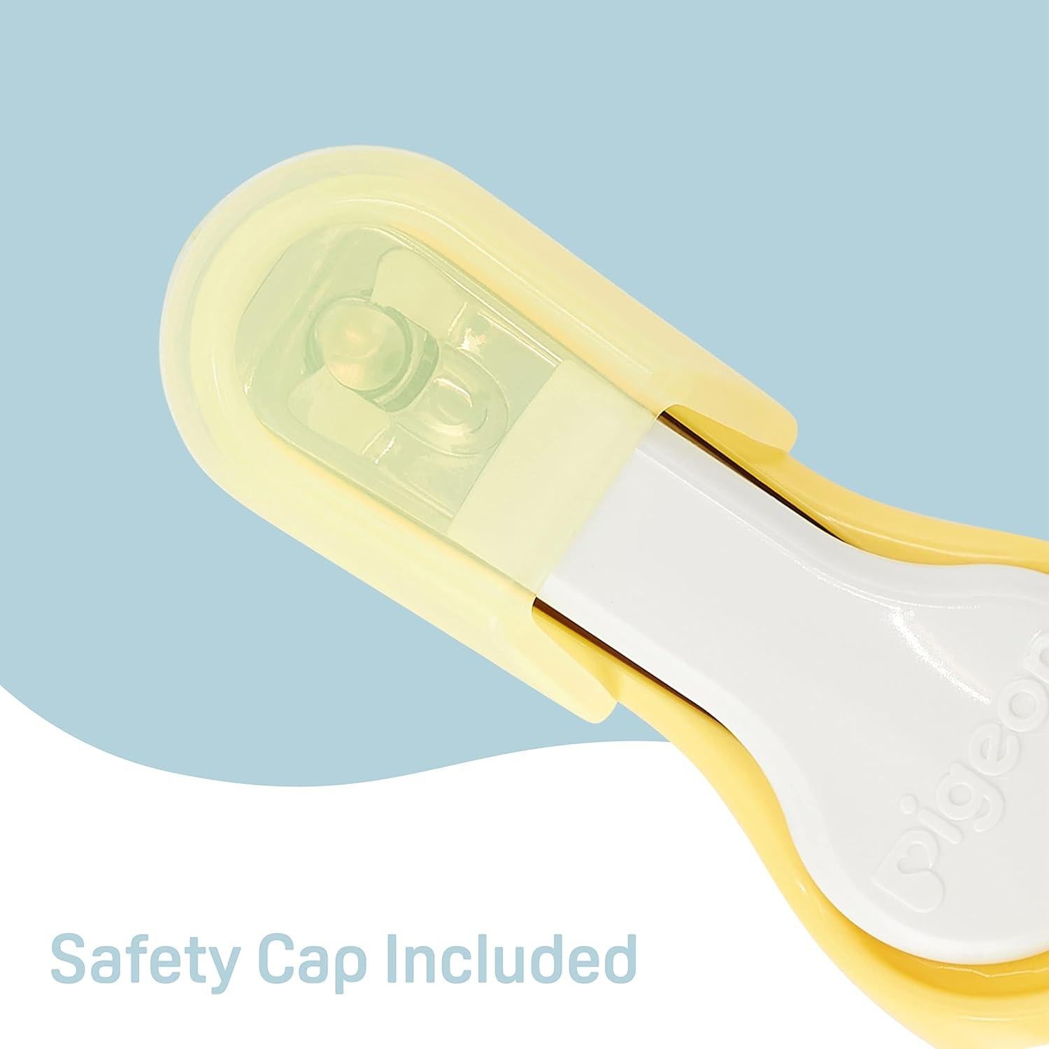 Cortauñas para Bebés Pigeon con Estuche 9+ Meses Amarillo