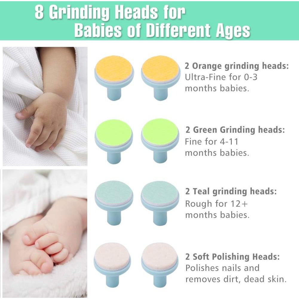 Pads de Reemplazo para Lima de Uñas de Bebé Consevisen - 8 Piezas